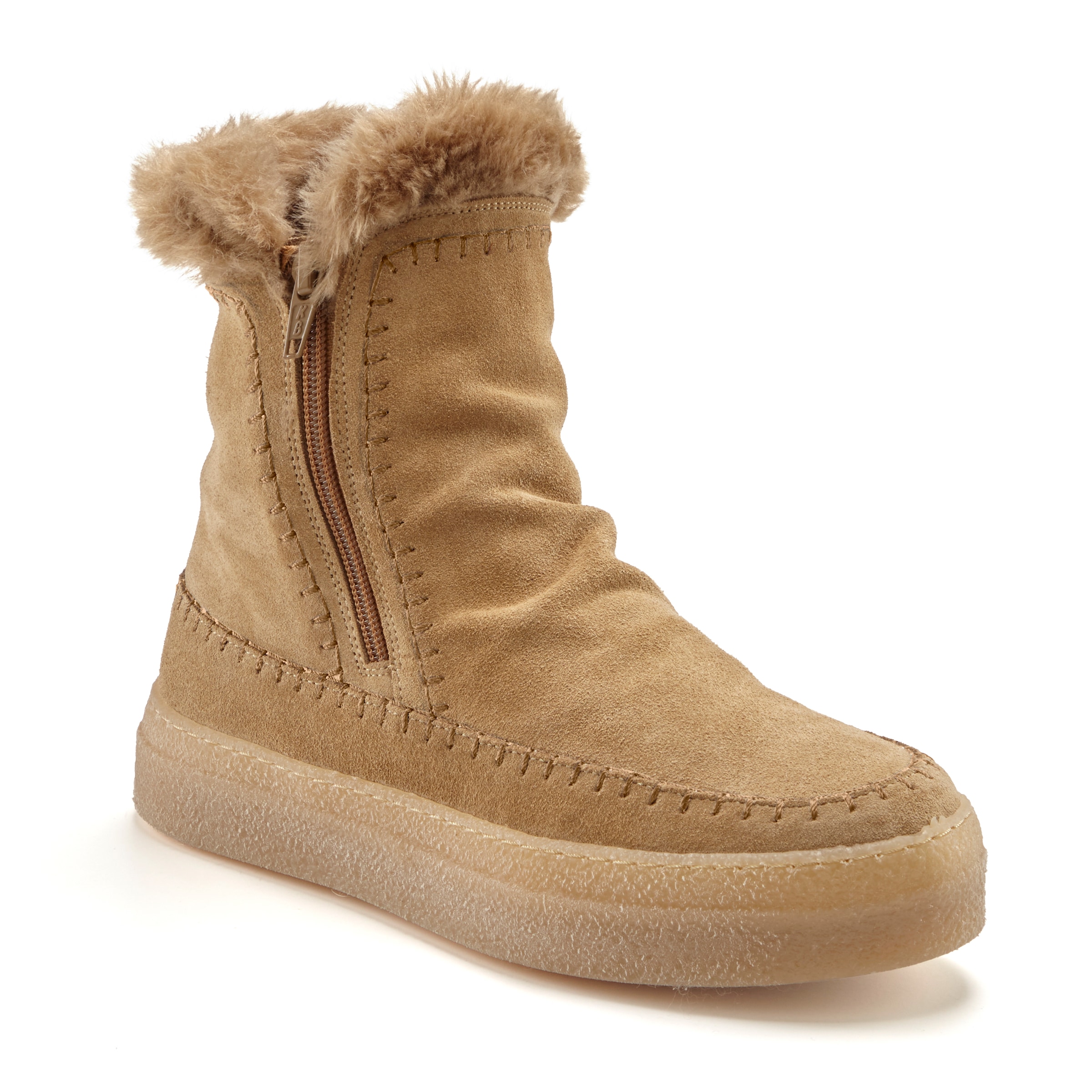 Elbsand Stiefelette "Stiefel," mit modischem Fellbesatz, mit Ziernaht, mit günstig online kaufen