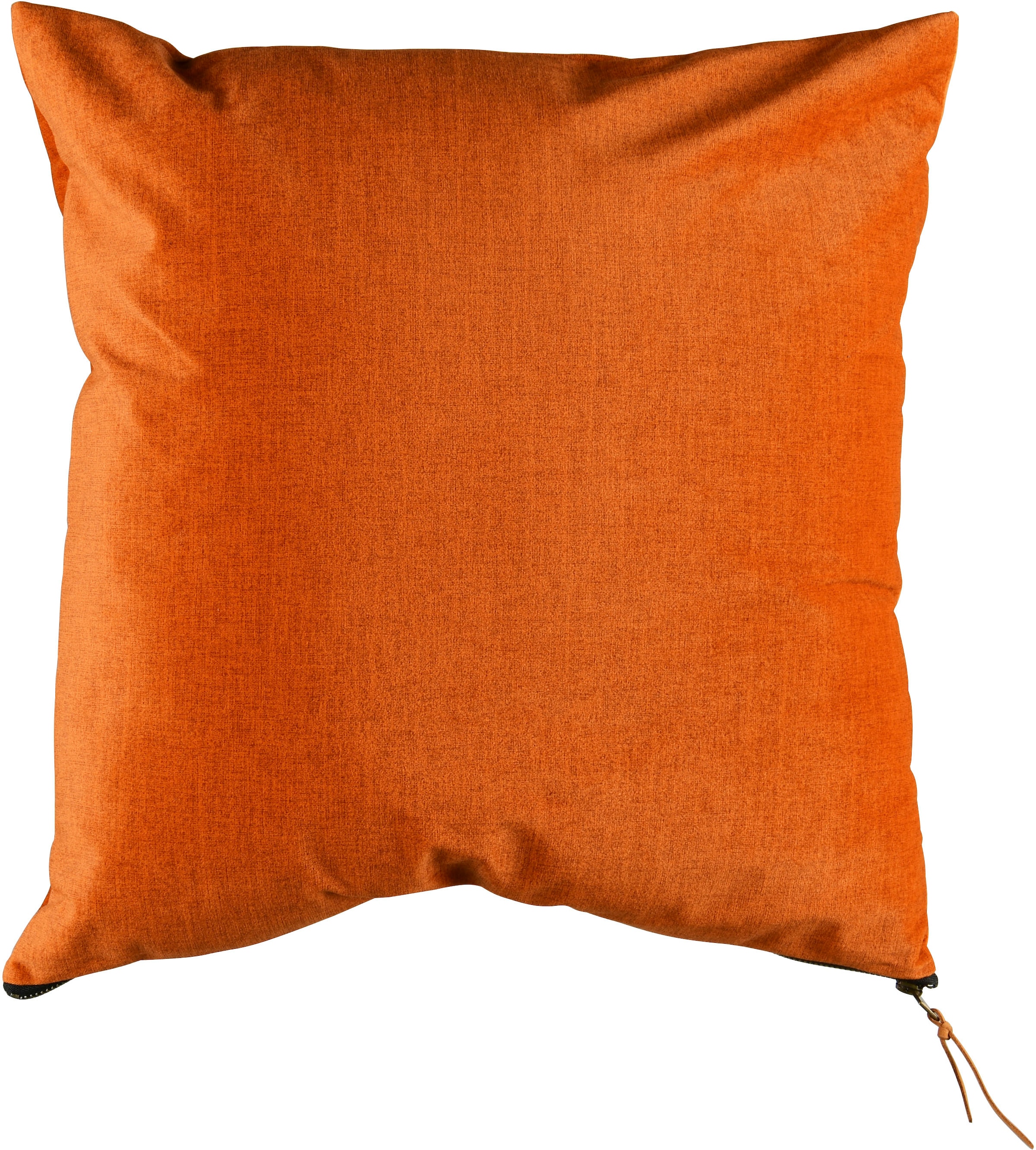 "Dekokissen MIRRORS AND MORE ""FINN"", orange (orange, unifarben), Dekokissen_Sitzkissen_Kissenhüllen, B/L: 45cm x 10cm, 1 Stk., Polyester