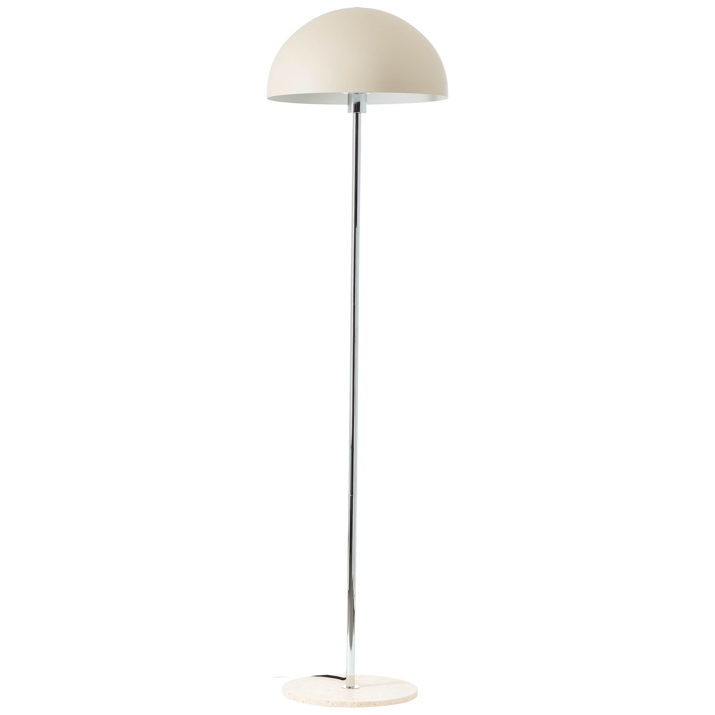 LeGer Home by Lena Gercke Stehlampe »Linnea Pilz Lampe - Travertin Steinfuß«, 1 flammig, Pilzleuchte, Höhe 150cm