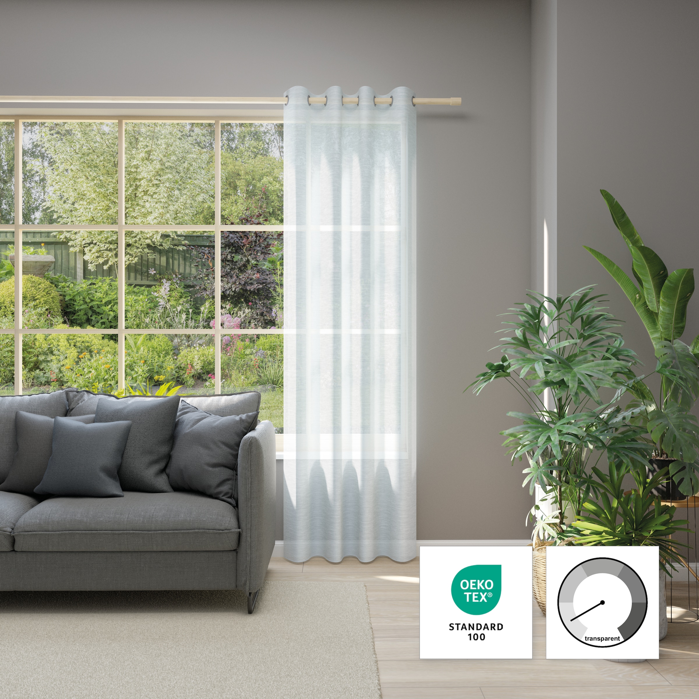 Neutex for you Vorhang "Allure" Ösen 1 Stk. tlg. HxB: 245x140, Ösenschal mi günstig online kaufen