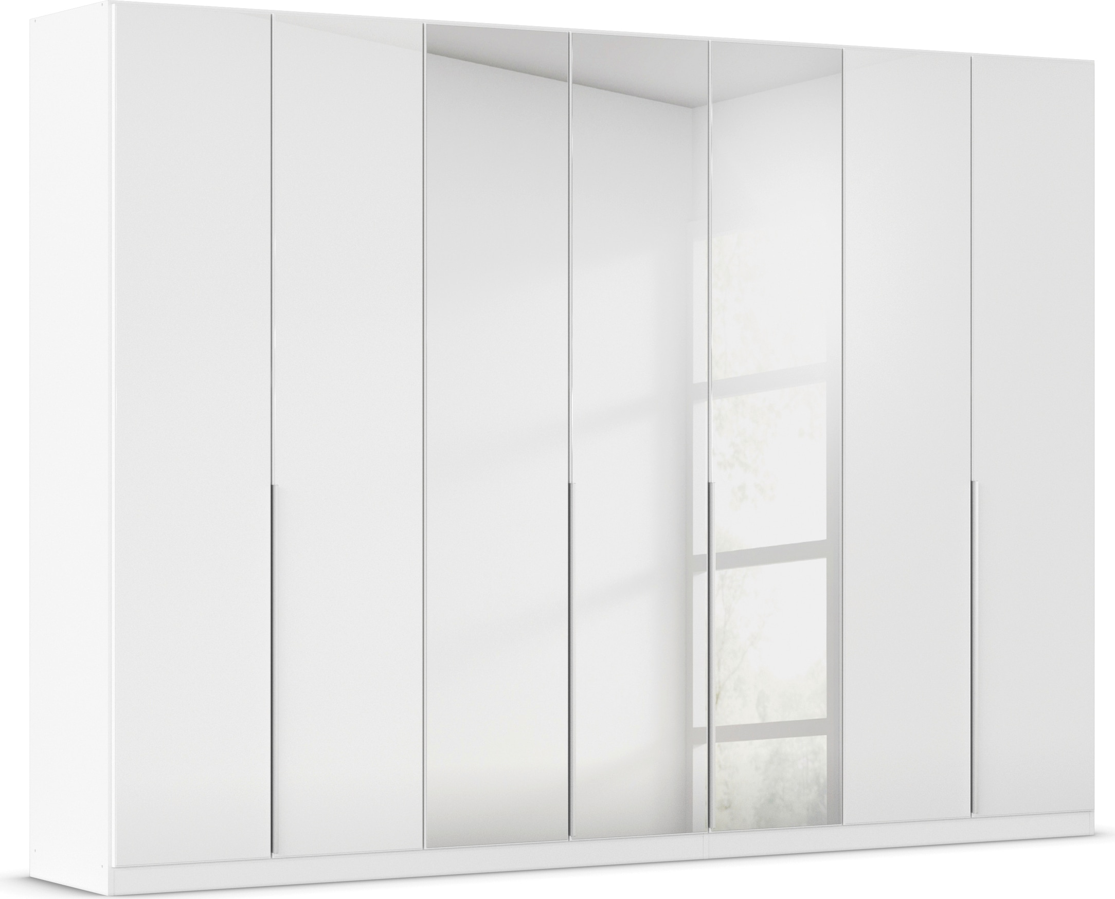 OTTO home Drehtürenschrank "Kleiderschrank Schrank Garderobe AGORDO mit Glasfront und Spiegel" in zwei Griff-Farben, Breiten 91-405 cm, durchdachte Innenausstattung, in 8 Breiten und 2 Höhen MADE IN GERMANY