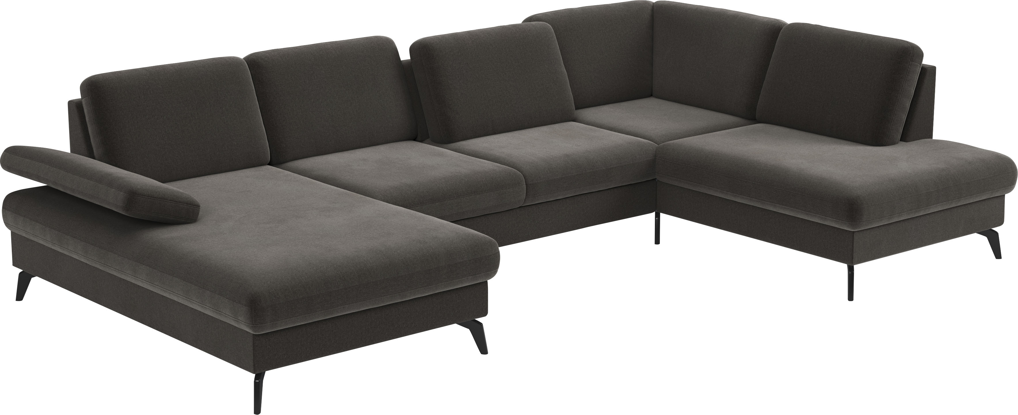 Thumbnail - sit&more Wohnlandschaft "Morris U-Form, inkl. Sitztiefenverstellung", wahlweise mit Armteilverstellung, Bettfunktion & B...