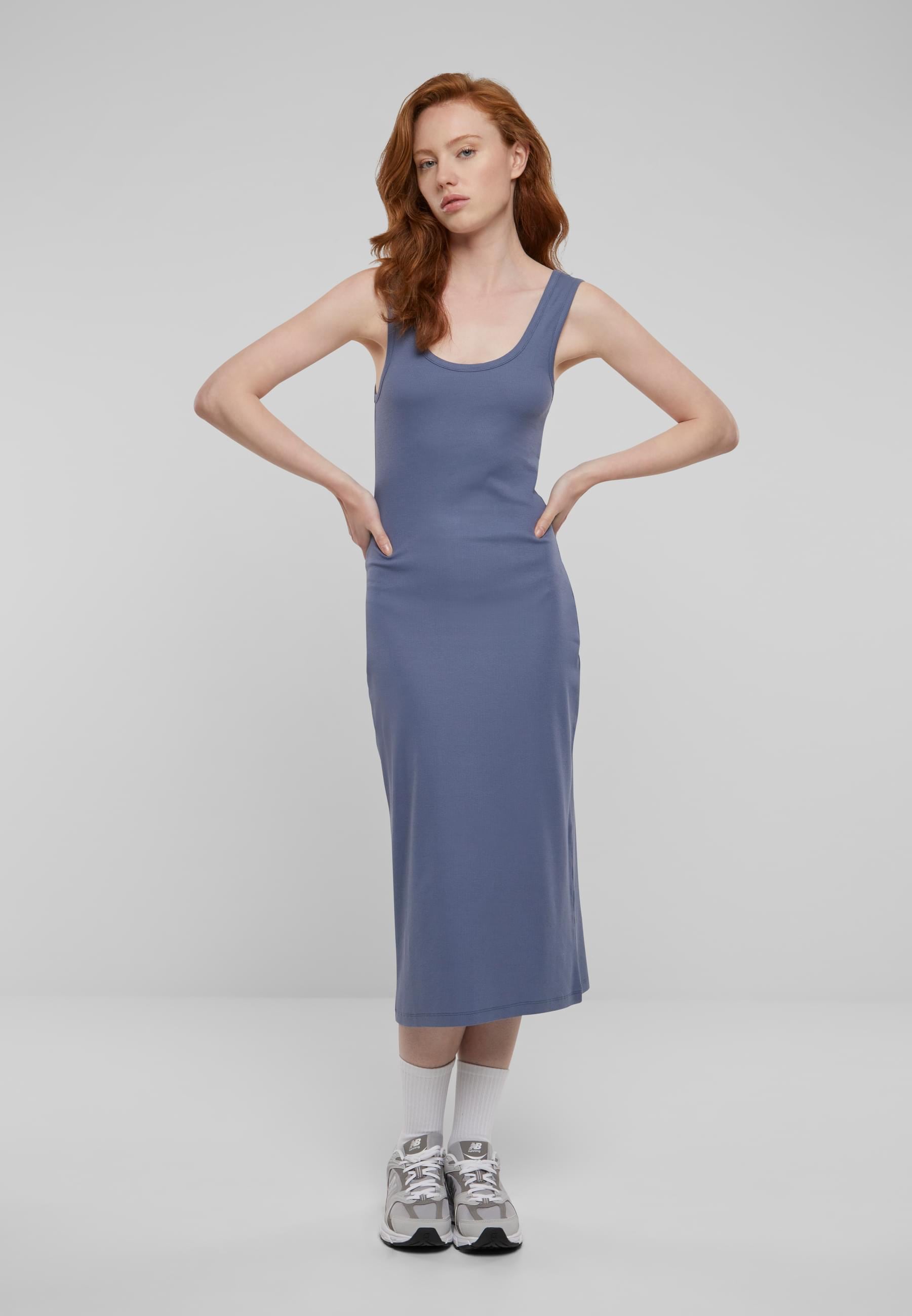 URBAN CLASSICS Shirtkleid »Urban Classics Damen Ladies Rib Top Dress«, (1 tlg.)