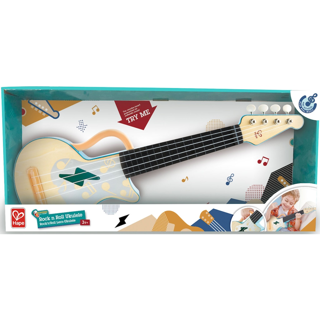 Hape Spielzeug-Musikinstrument »Rock'n'Roll Lern-Ukulele«