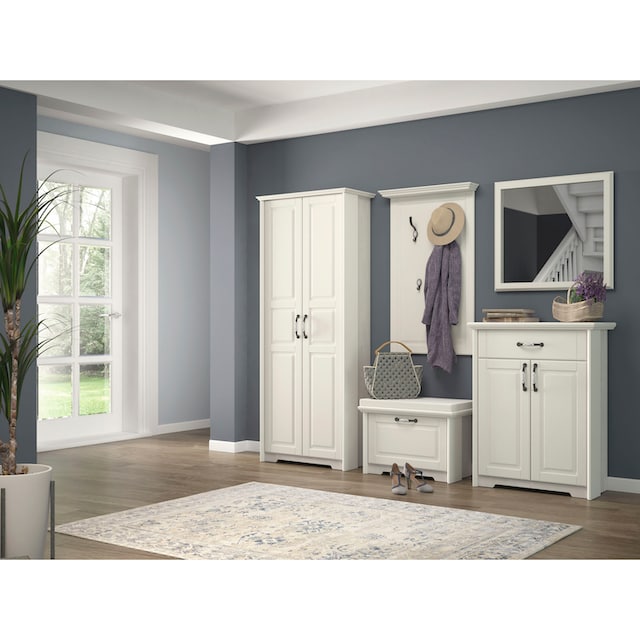 Home affaire Garderobenschrank »Evergreen«, UV lackiert, mit Soft-Close- Funktion und ausziehbarer Kleiderstange | BAUR