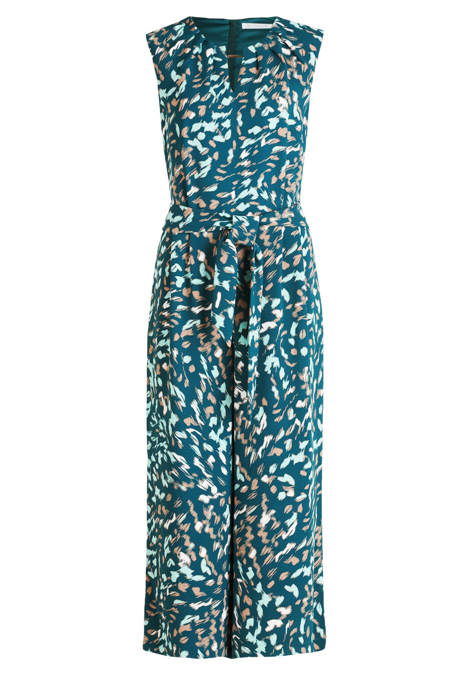 Betty&Co Overall "Betty & Co Damen Jumpsuit ohne Arm" 1 Stk. tlg. Falten günstig online kaufen