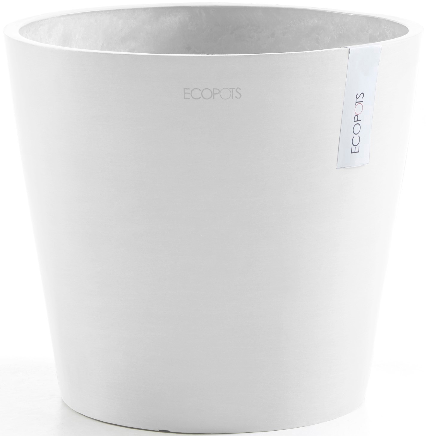 ECOPOTS Blumentopf »Amsterdam 40 Weiß«, für innen und außen: frostsicher, bruchsicher und lichtbeständig
