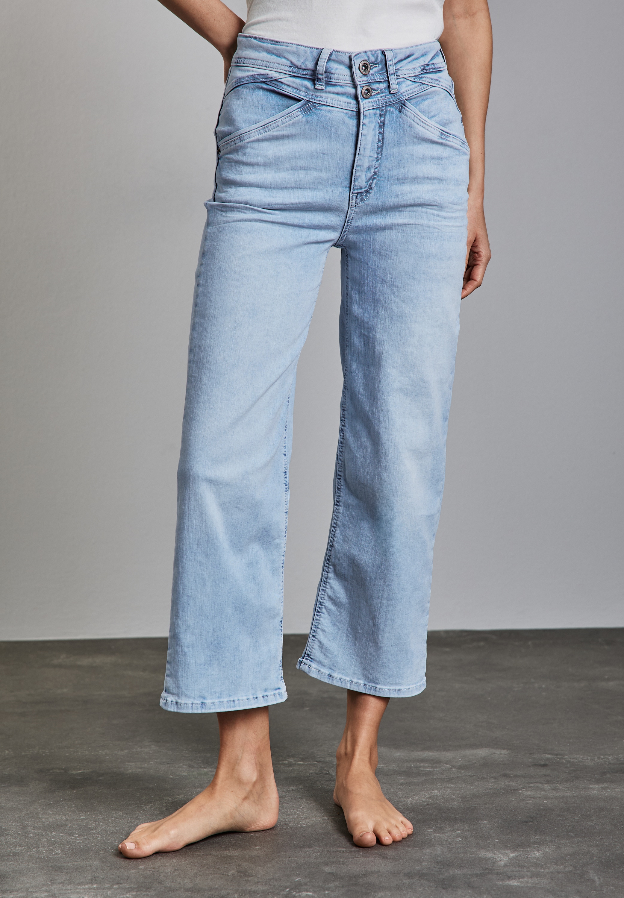 STREET ONE Loose-fit-Jeans, softer Materialmix