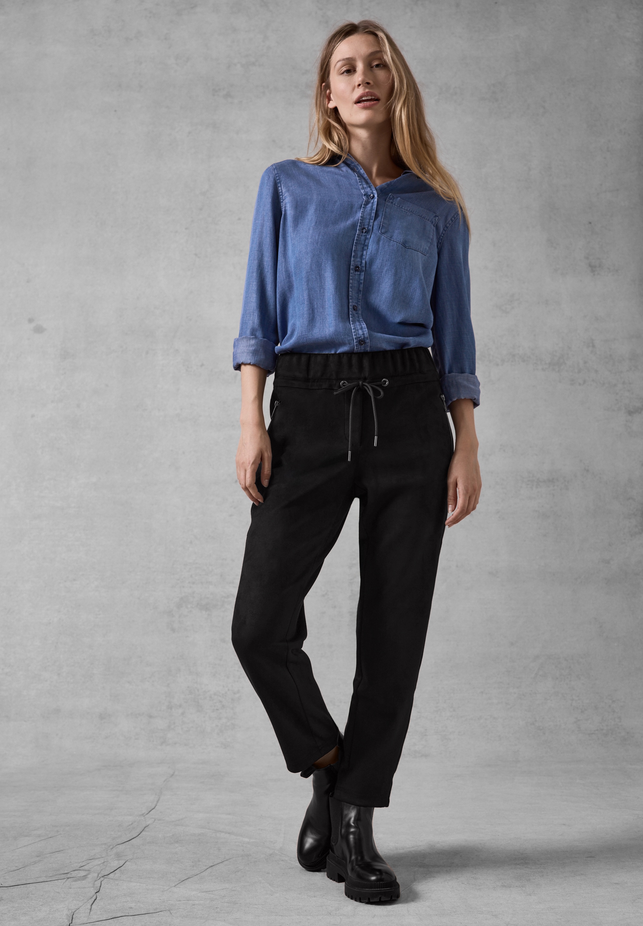 Cecil Jogger Pants, Middle Waist