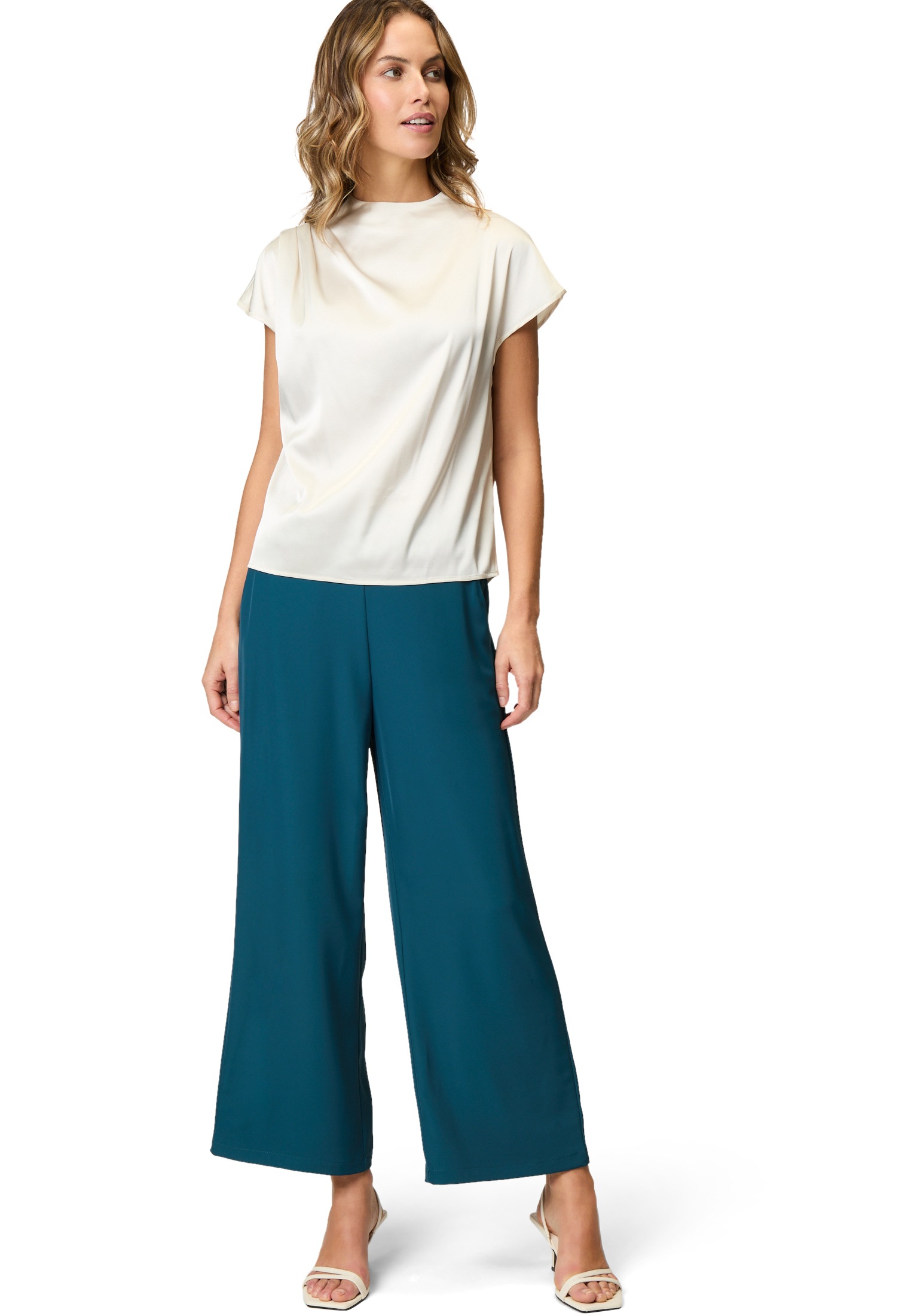 Zero Stoffhose »zero Hose weites Bein 28 Inch«, Plain/ohne Details