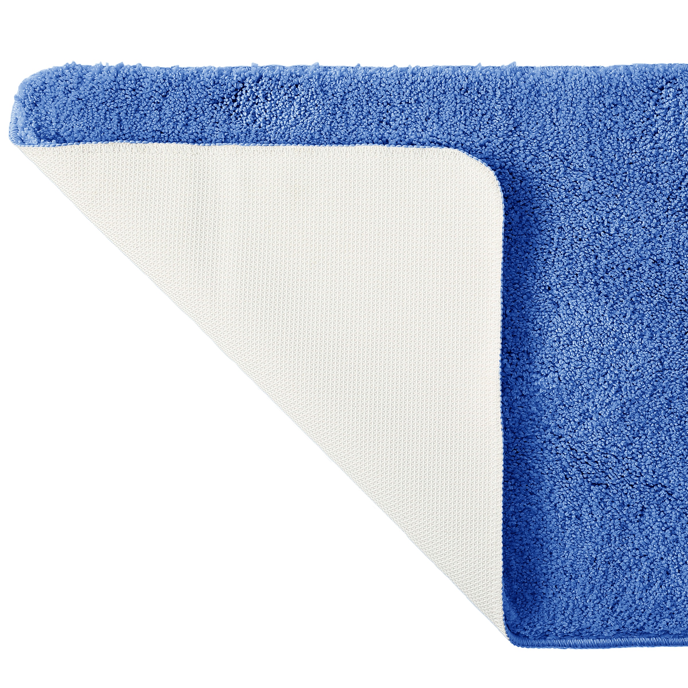 my home Badematte »Inga, Badezimmer Teppich, Badvorleger«, rutschhemmend beschichtet, schnell trocknend-strapazierfähig-fußbodenheizungsgeeignet, Badteppich, unifarben, weich, als halbrund und rechteckig erhältlich