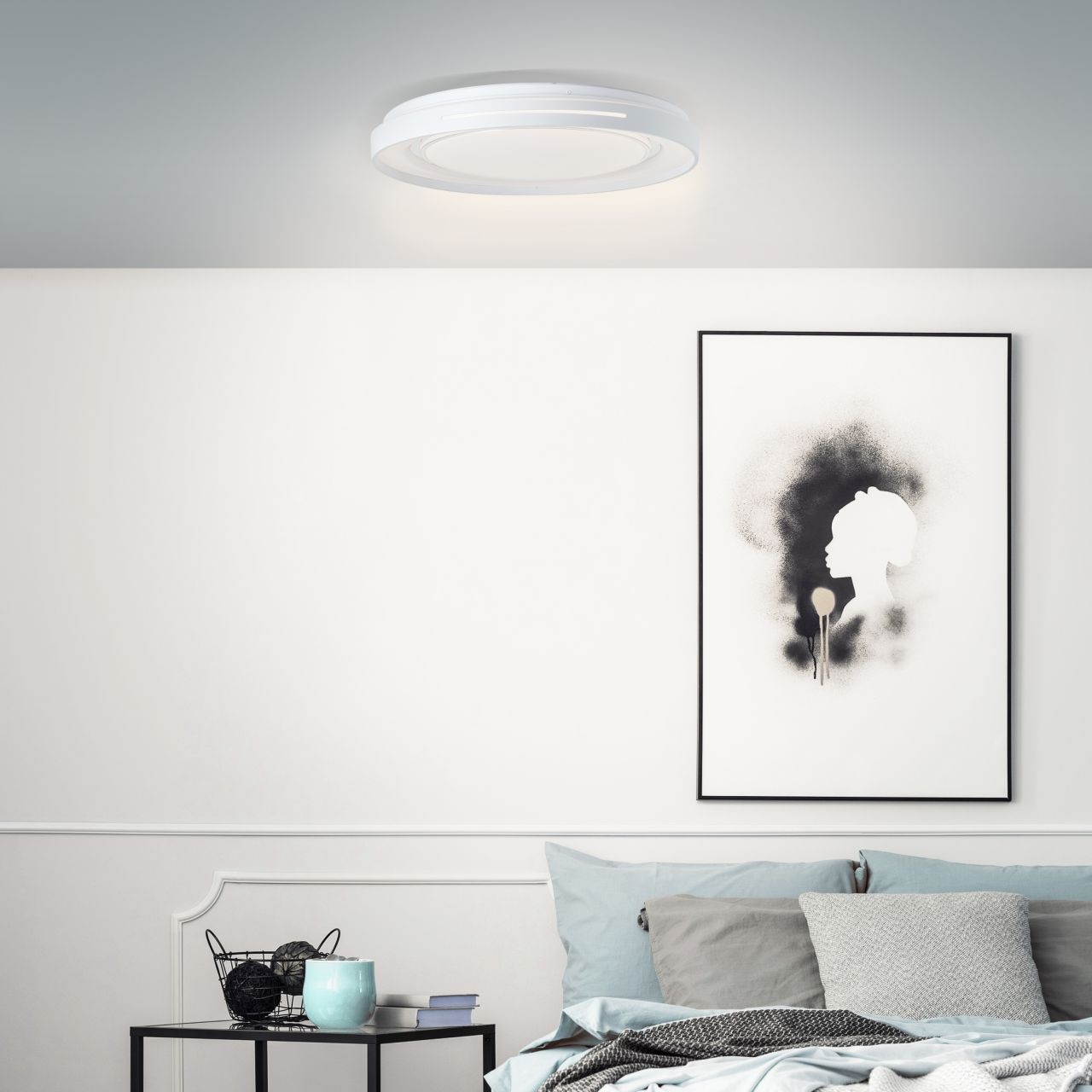 Brilliant Deckenleuchte »Barty«, 1 flammig, dimmbar- Ø 48cm - mit Fernbedienung - mit Nachtlichtfunktion