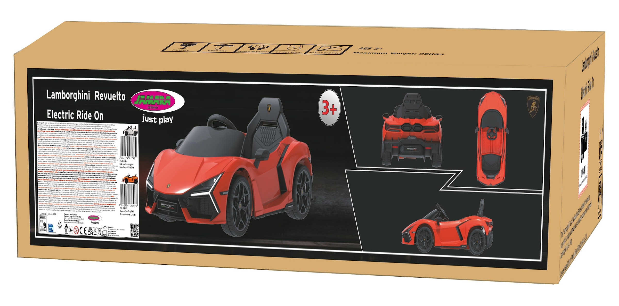 Jamara Elektro-Kinderauto »Ride-on Lamborghini Revuelto, 2,4GHz, Li-Power 12.6« ab 3 Jahren bis 25 kg mit Licht und Sound