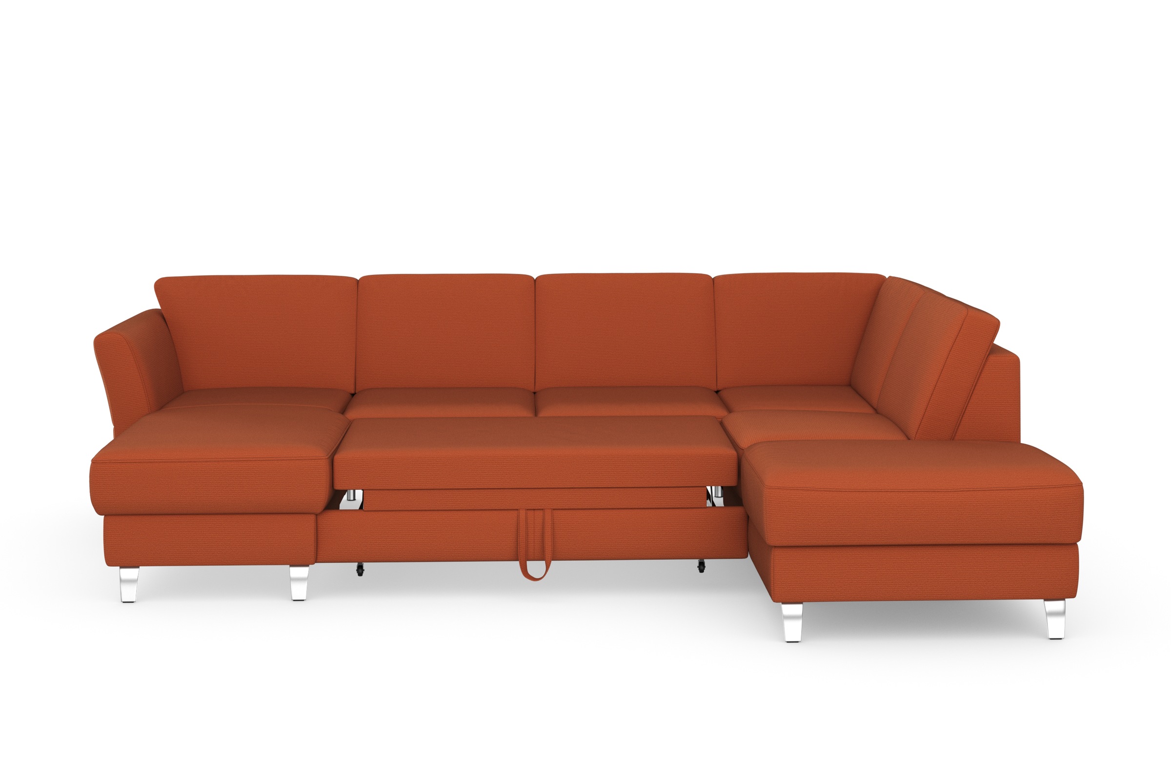 sit&more Wohnlandschaft »Visby U-Form«, Wahlweise mit Bettfunktion und Stauraum, frei im Raum stellbar