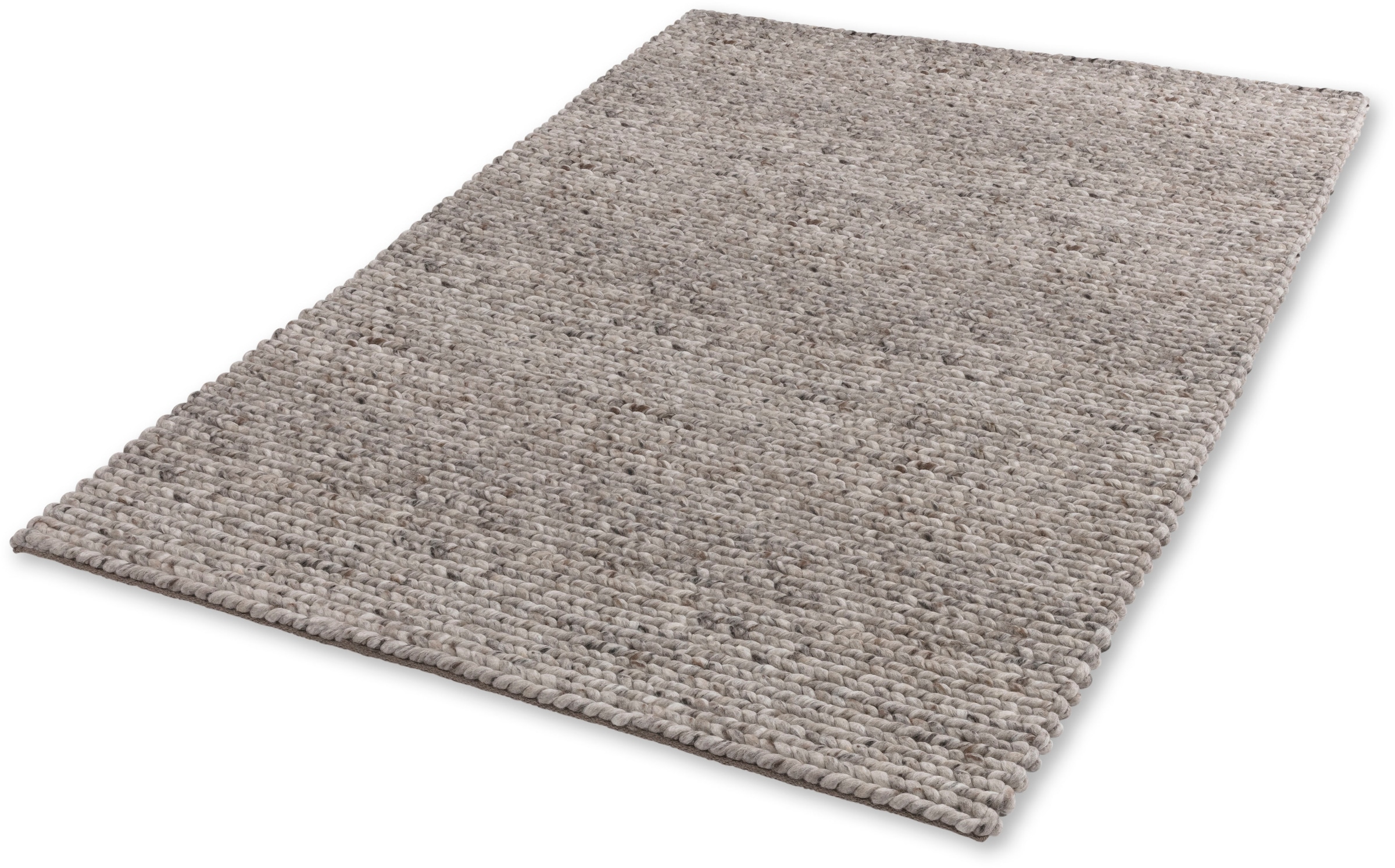 Teppich "Enisa 6027", braun, B:70cm H:15mm L:140cm, Baumwolle, Kunstfaser, Wolle, SCHÖNER WOHNEN-KOLLEKTION, Teppiche, Teppich, Struktur, Wolle, handweb, Wohnzimmer, Schöner Wohnen Kollektion
