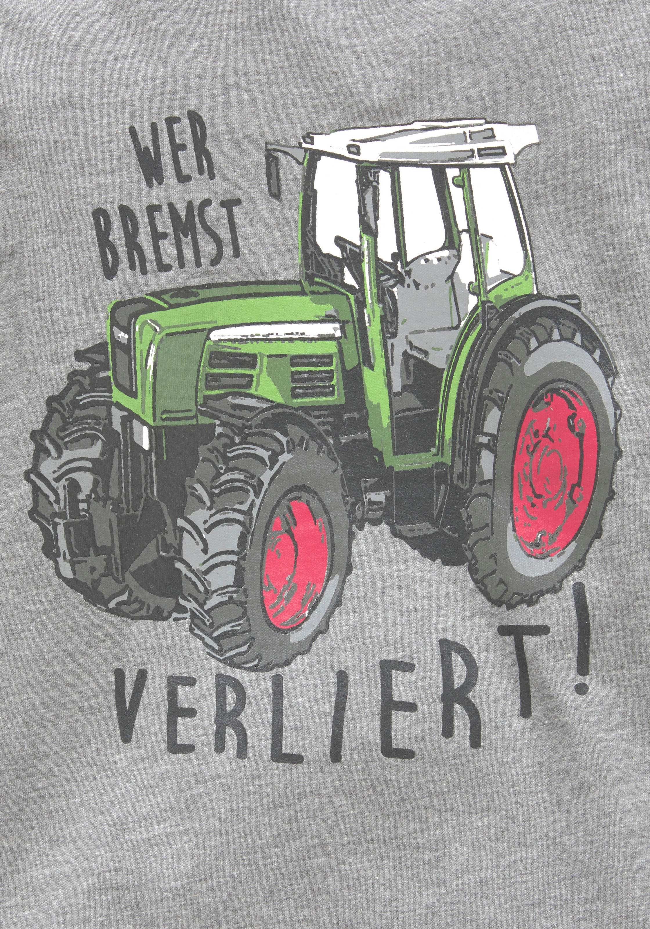 KIDSWORLD Langarmshirt »WER BREMST, VERLIERT!«, Spruch bestellen | BAUR | Basic-Shirts