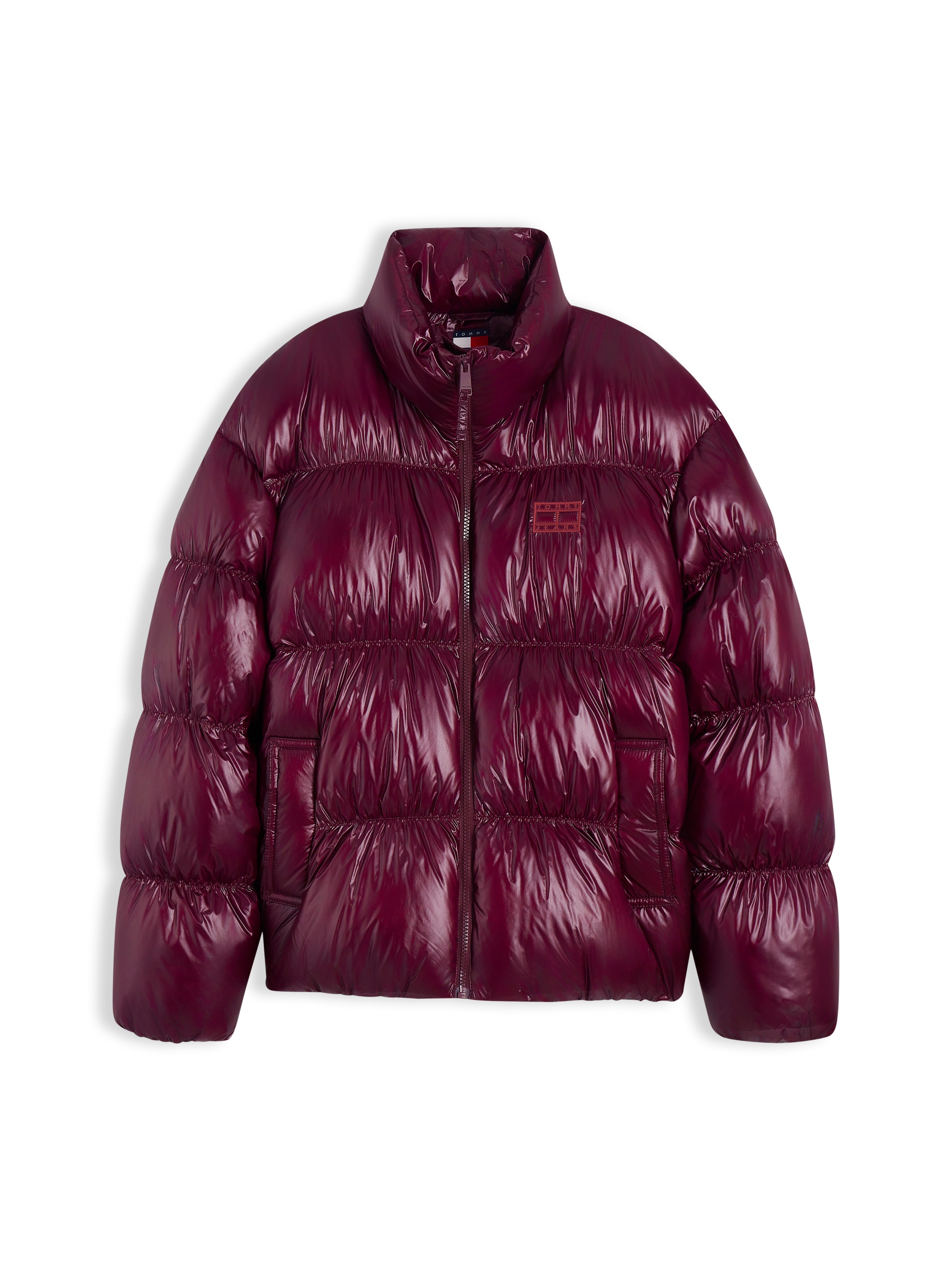 Tommy Jeans Steppjacke »TJW HIGH NECK SHINY PUFFER DOWN« Kunstfaser