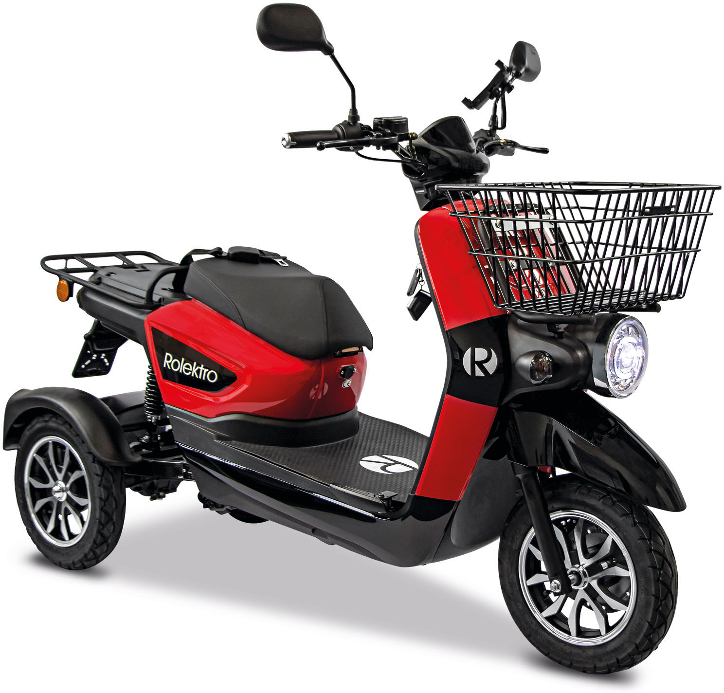 Elektromobil »Rolektro E-Carrier 25 V.3 Lithium ohne Koffer«, 1000 W, 25 km/h, (Korb)