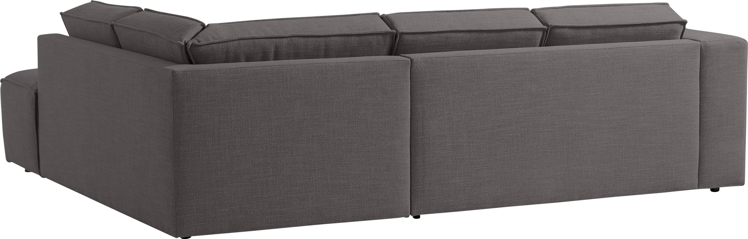 TRENDMANUFAKTUR Ecksofa »Dice, aktuelles Design, L-Form, mit komfortabler«, Sitztiefenverstellung und Kaltschaumpolsterung toller Sitzkomfort