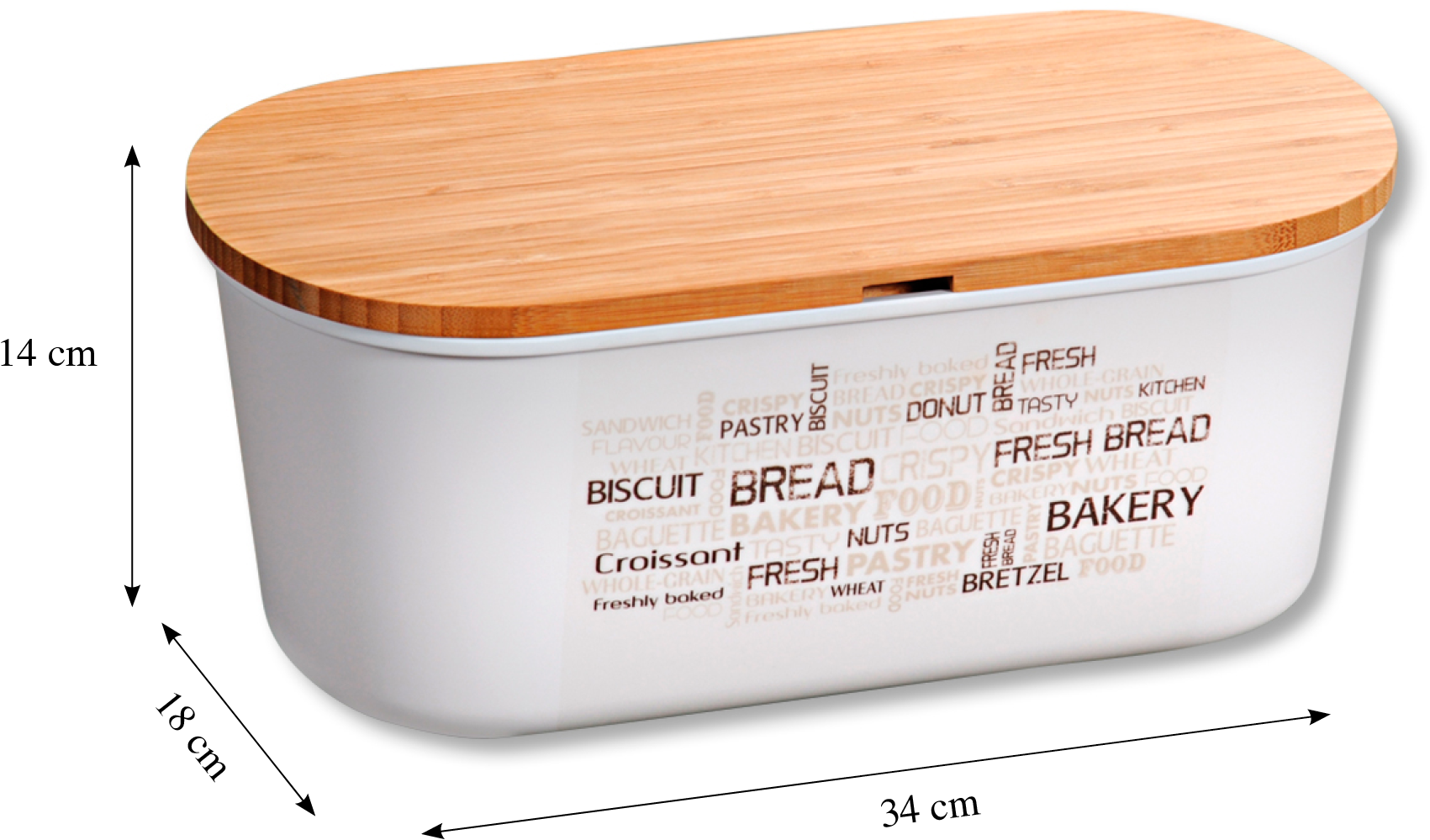 KESPER® Brotkasten »Brotbox« 1 Stk. tlg. Deckel als Schneidebrett verwendbar