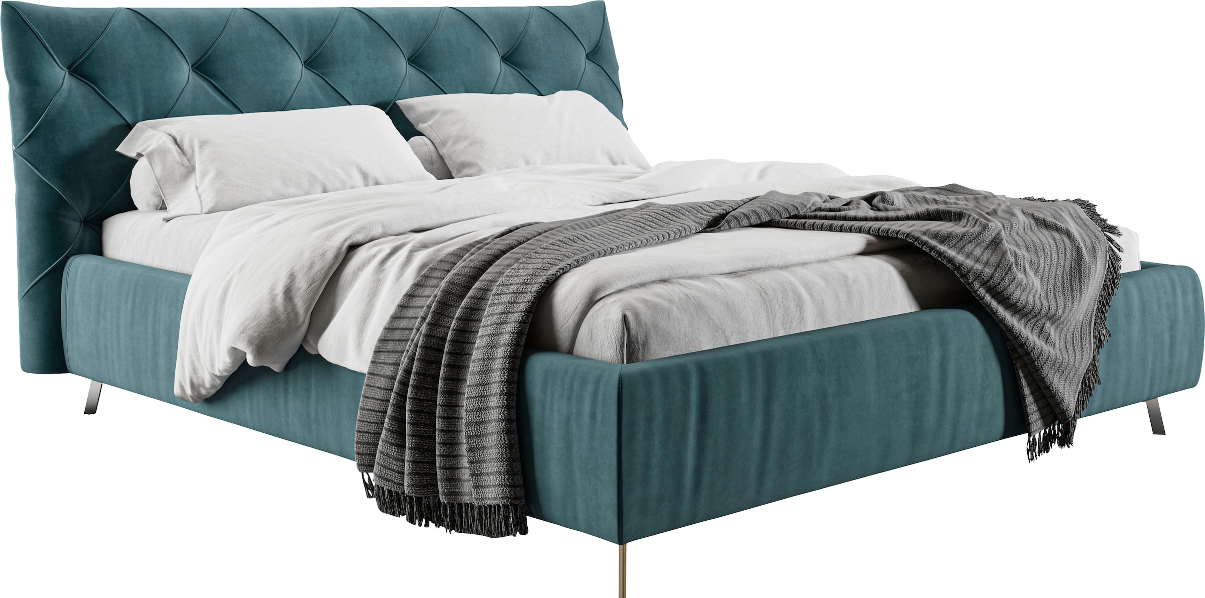 Home affaire Polsterbett "Elloree in 4 Breiten bis 200cm, auch in Leder" Ko günstig online kaufen