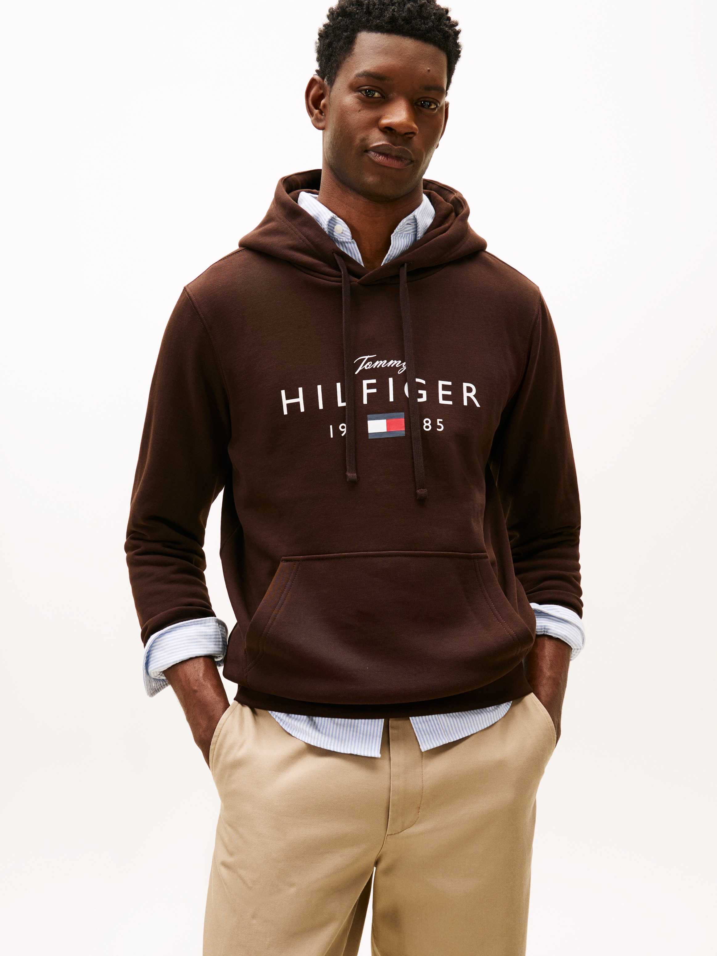 Tommy Hilfiger Hoodie "BRAND LOVE BIG HILFIGER", mit Logo-Grafik, normale P günstig online kaufen