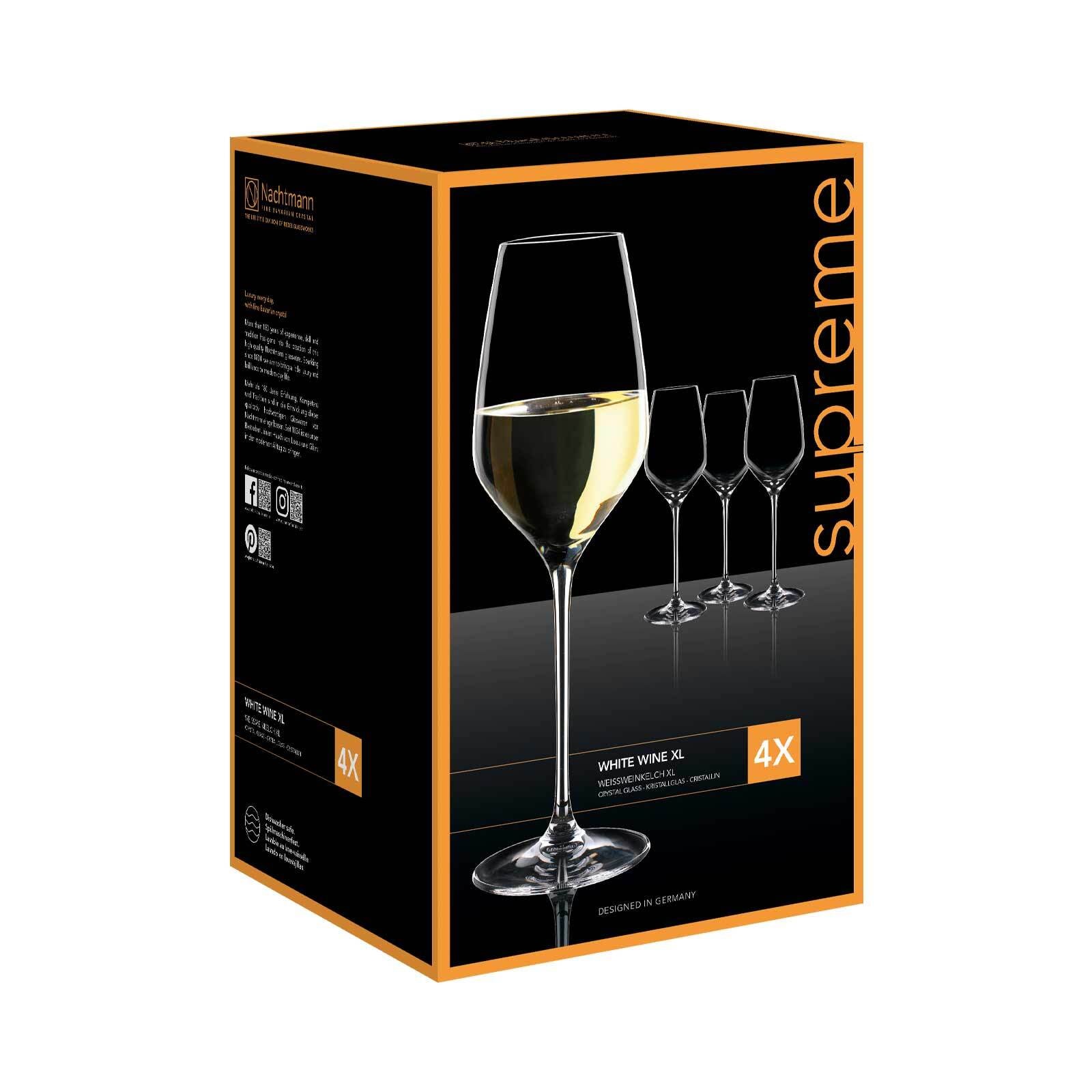 Nachtmann Weißweinglas »Weißweingläser Supreme 500 ml 4er Set transparent«