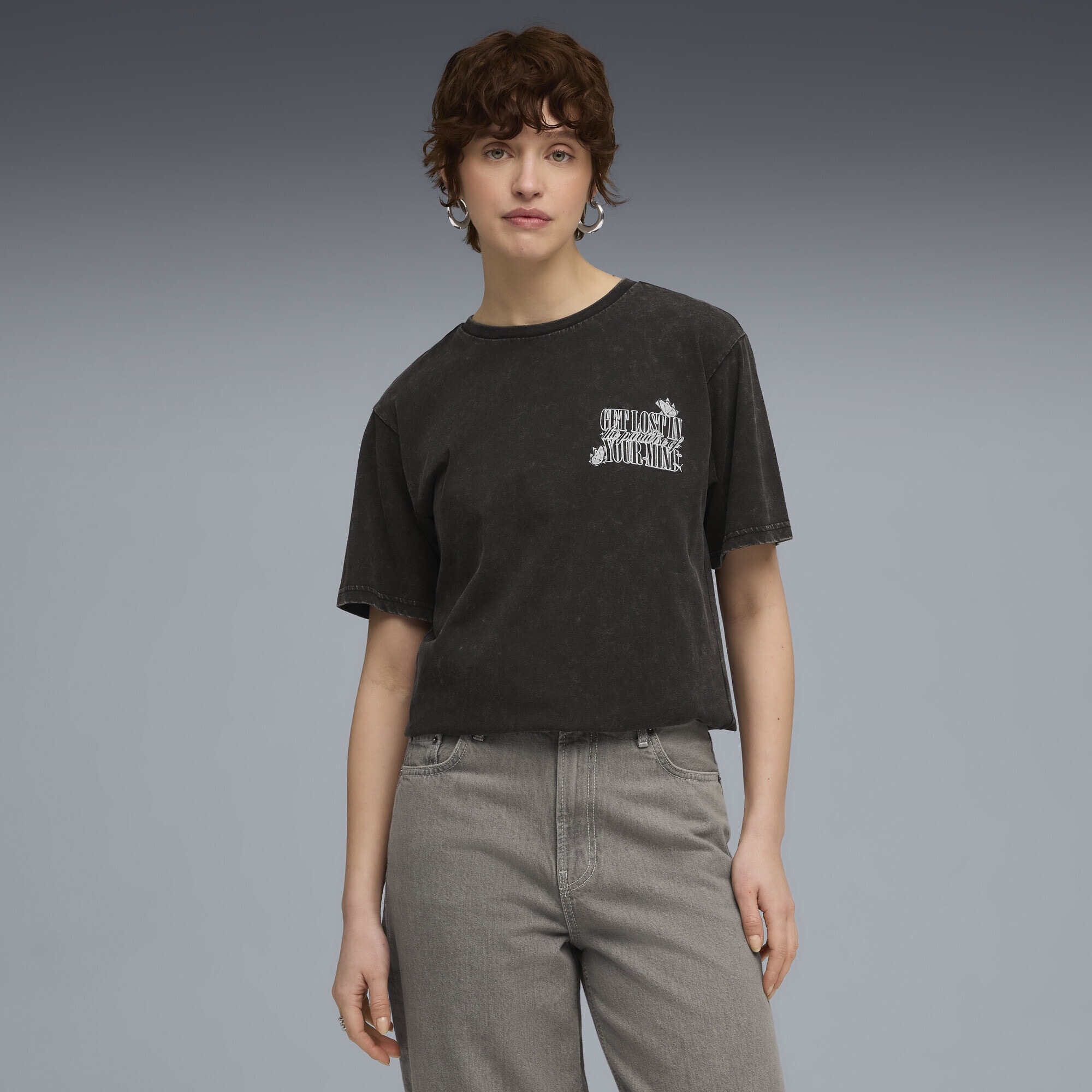 PUMA T-Shirt »Graphic Paradise Mindset Washed Relaxed T-Shirt Damen«