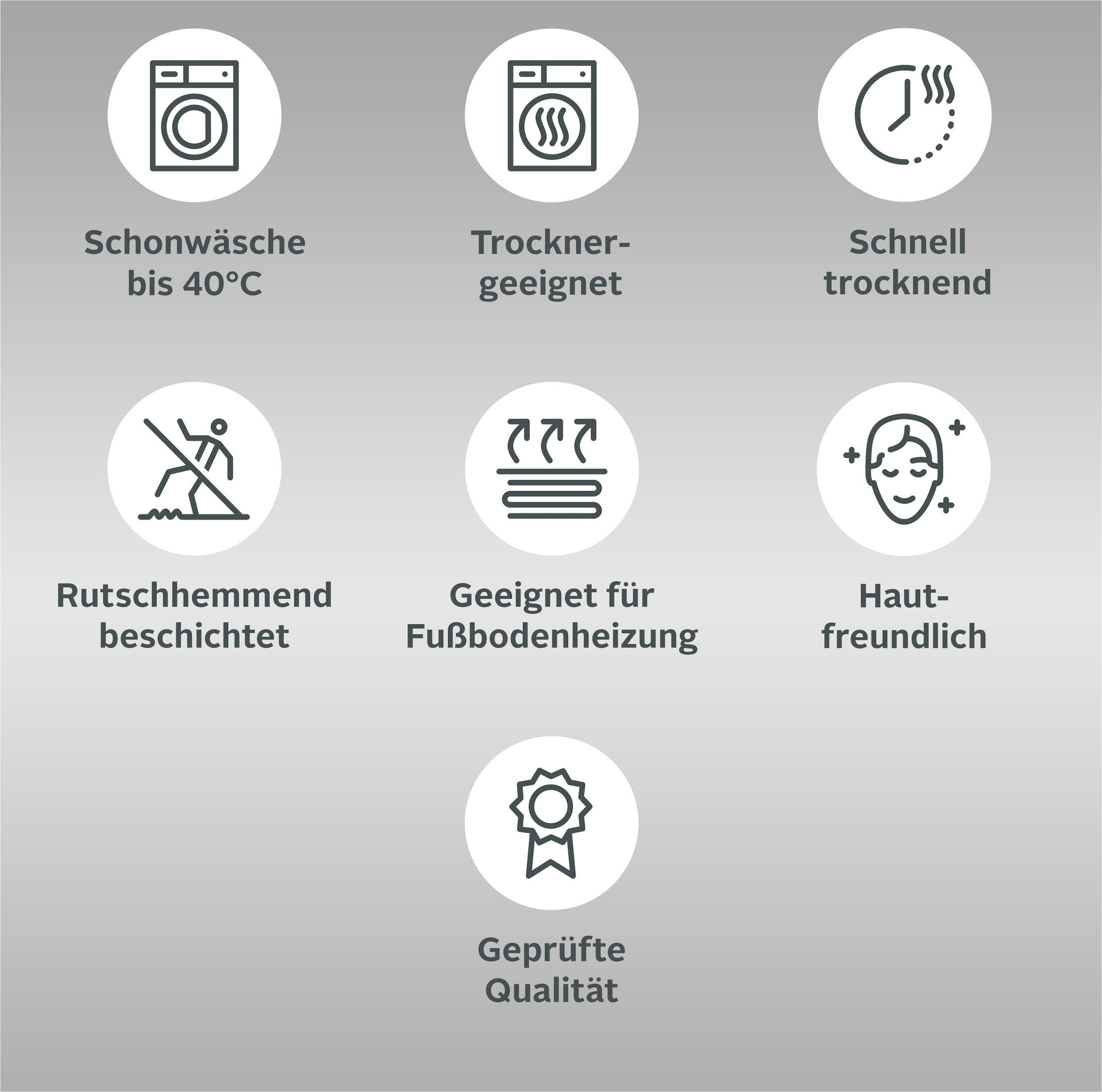 Bruno Banani Badematte »Danny«, rutschhemmend beschichtet, schnell trocknend, Made in Europe, einfarbiger Badteppich