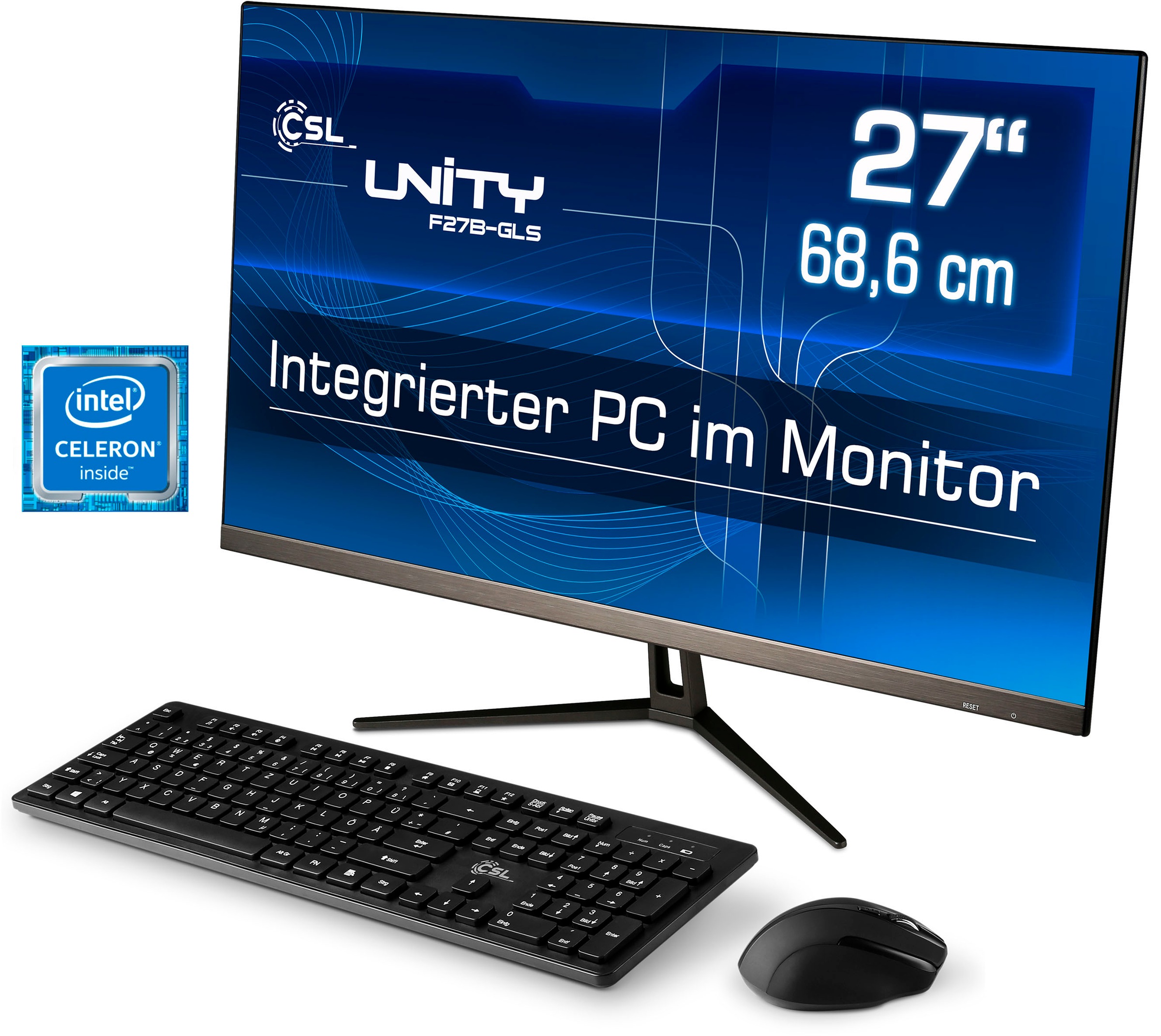 CSL All-in-One PC »Unity F27-GLS mit Windows 10 Pro«