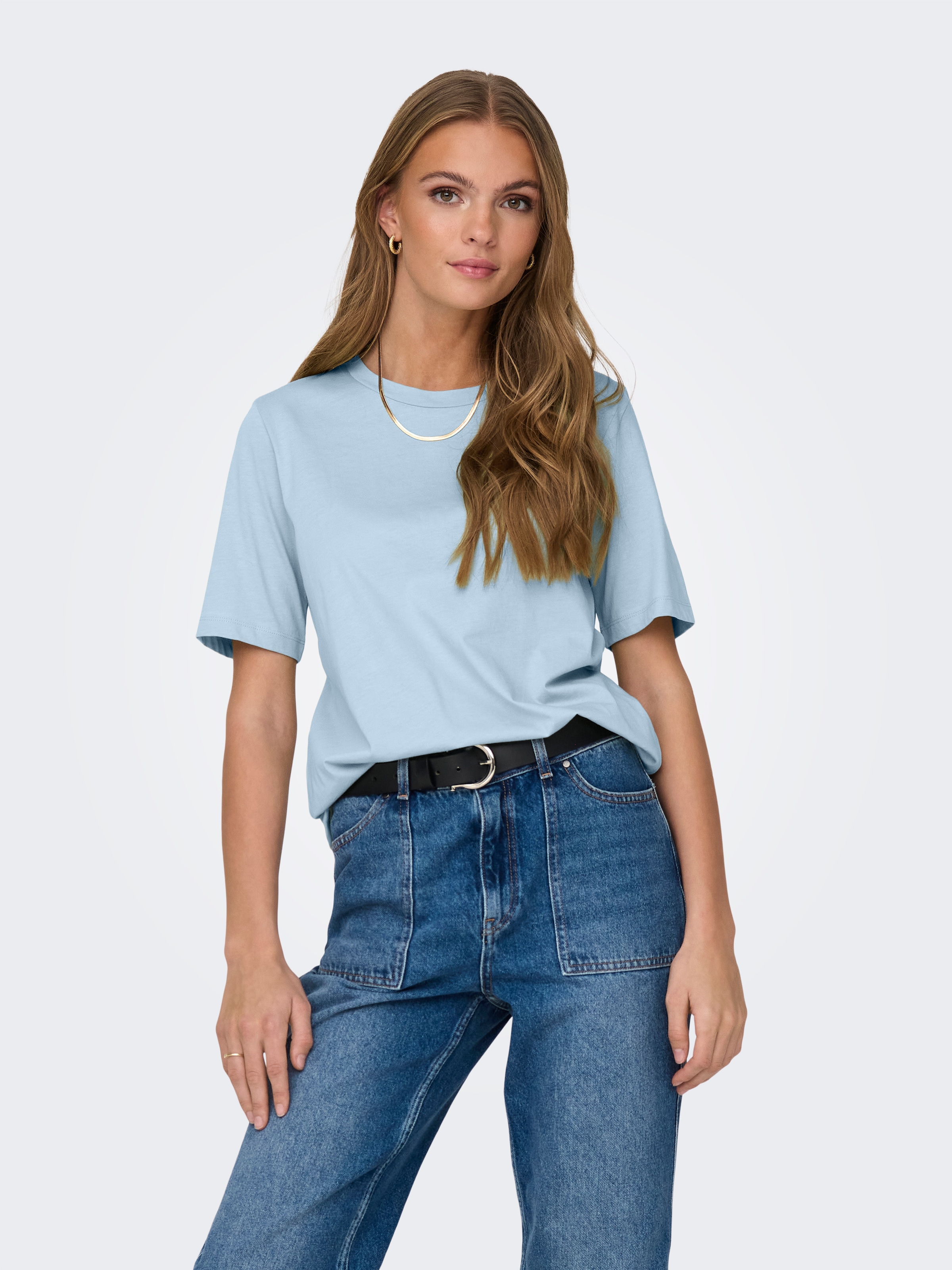 ONLY Kurzarmshirt "ONLONLY S/S TEE JRS NOOS" regular fit, casual, Single Je günstig online kaufen