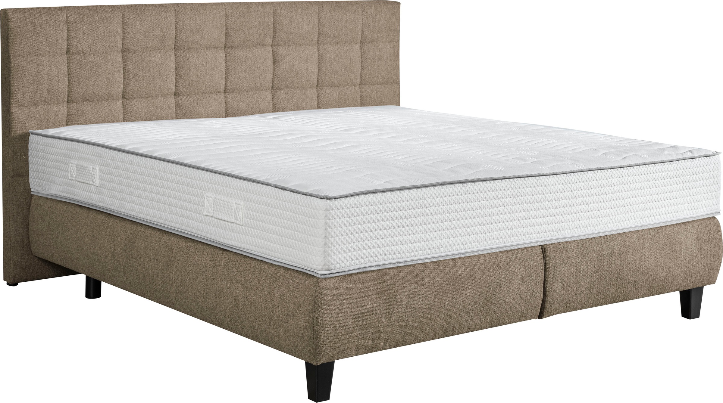 alina Boxspringbett »Edera«, Doppelbett wahlweise mit Topper, Liegefläche 180x200 cm, mit Steppung