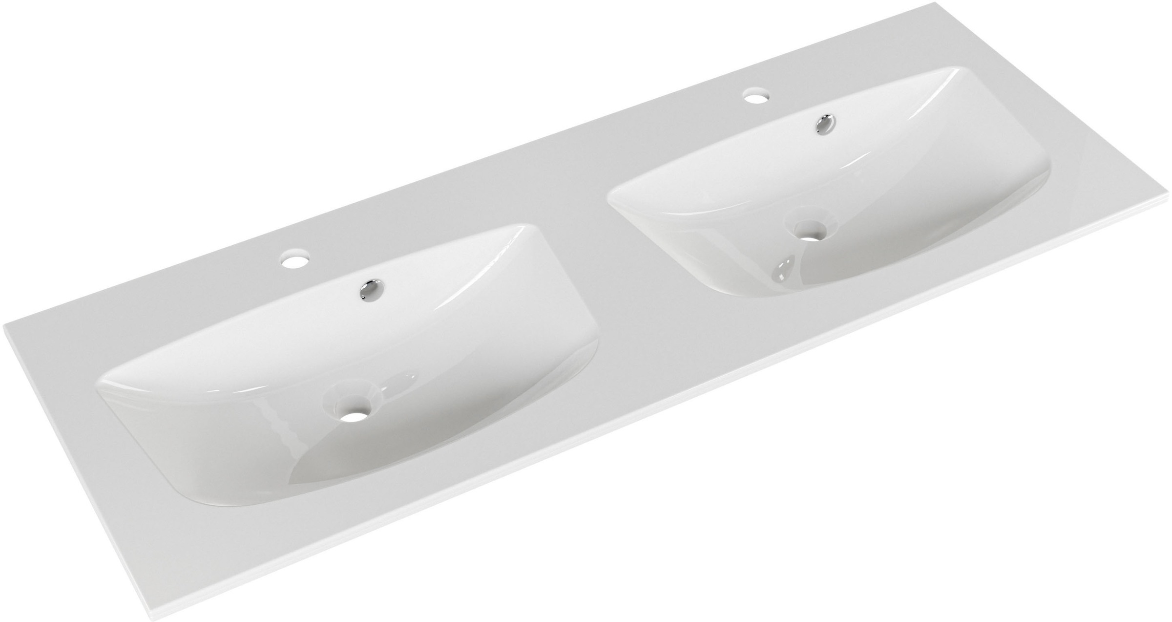 Saphir Waschtisch »Serie 6025 Mineralmarmor-Waschtisch mit Unterschrank, 132 cm breit«, Doppel-Waschplatz mit 4 Schubladen, hängend, verschiedene Ausführungen