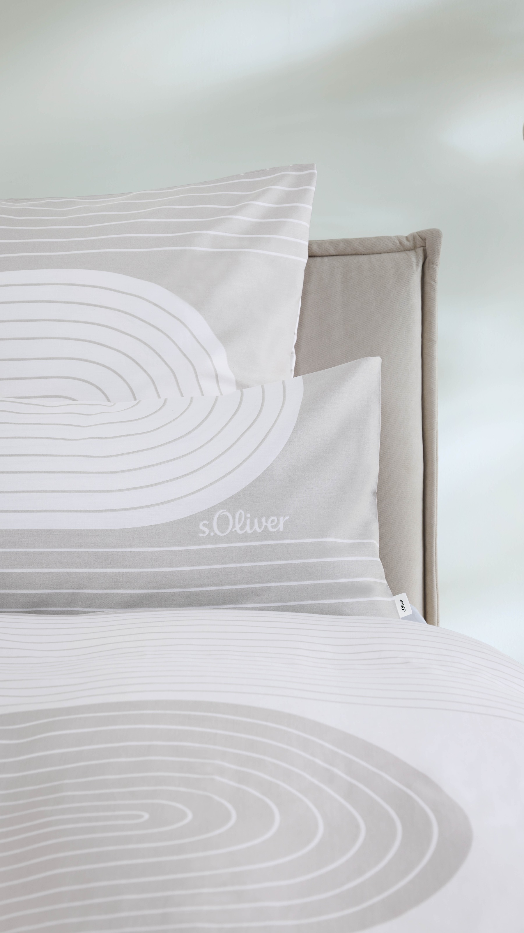 s.Oliver Bettwäsche »s.Oliver Satinbettwäsche« 2 in leichten Naturtönen