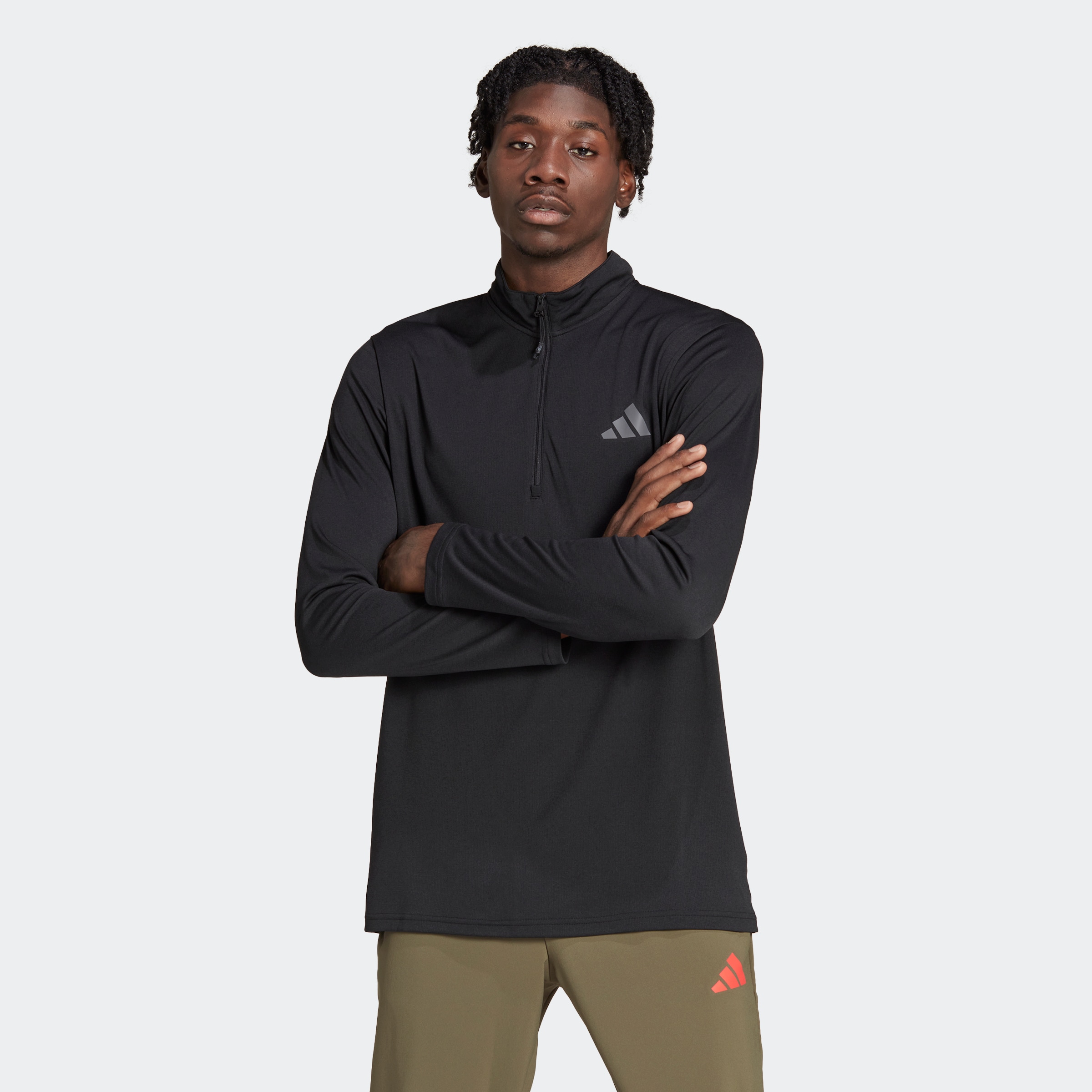 adidas Performance Sweatshirt »TRAIN ESSENTIALS SEASONAL TRAINING 1/4ZIP LONGSLEEVE«