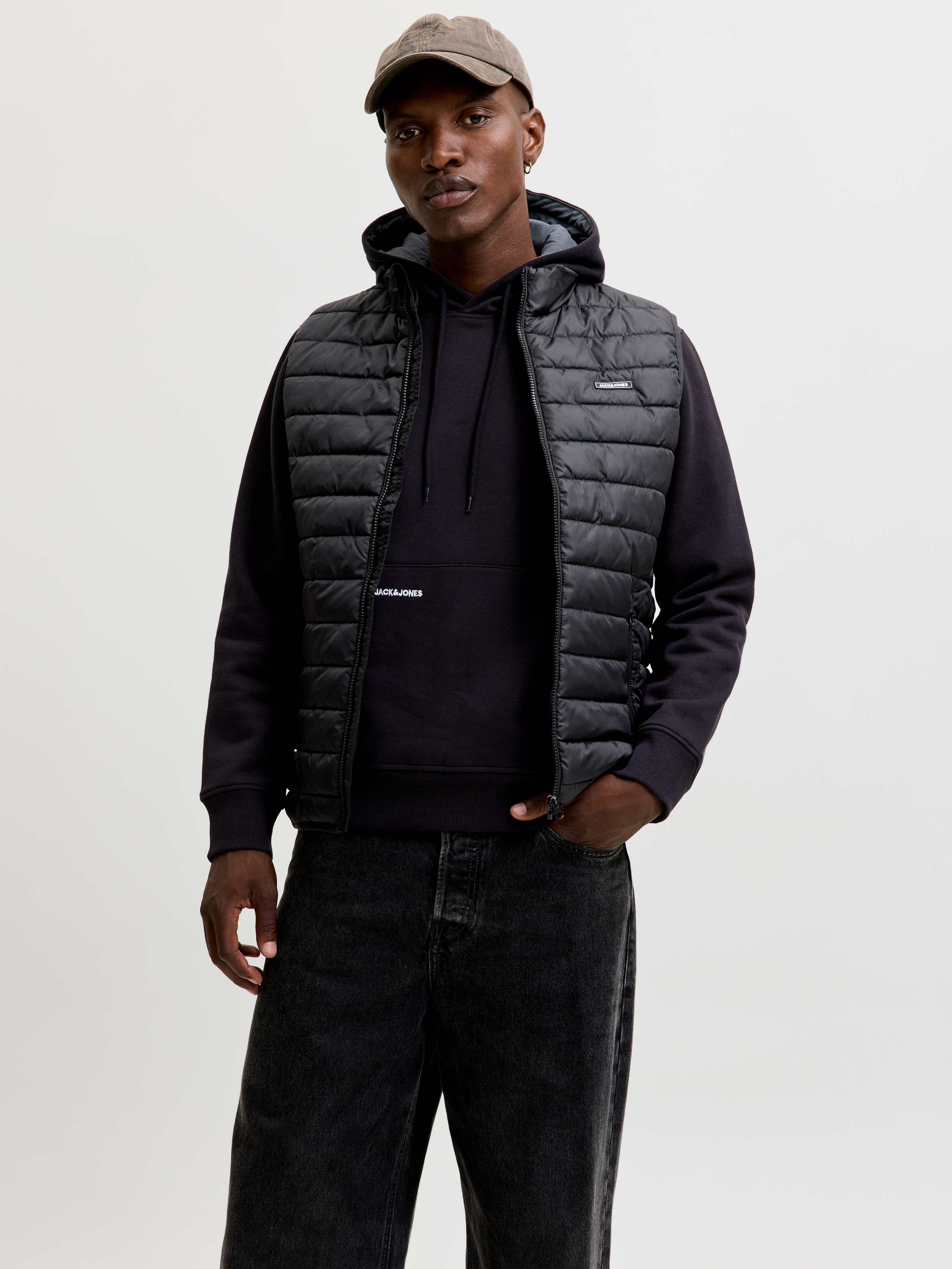 Jack & Jones Steppweste »JJELVIS LIGHT BODYWARMER COLLAR« Kunstfaser, regular fit