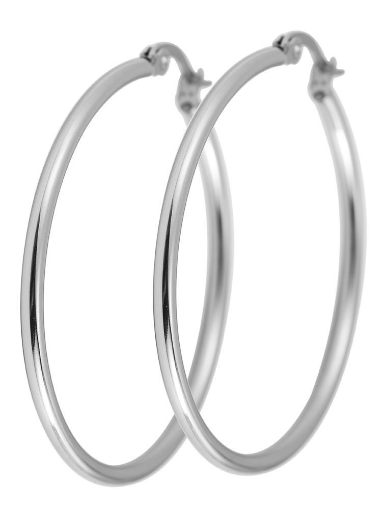 Adelia´s Paar Creolen »Neuheit 2025 - Damen Creolen aus poliertem Edelstahl«