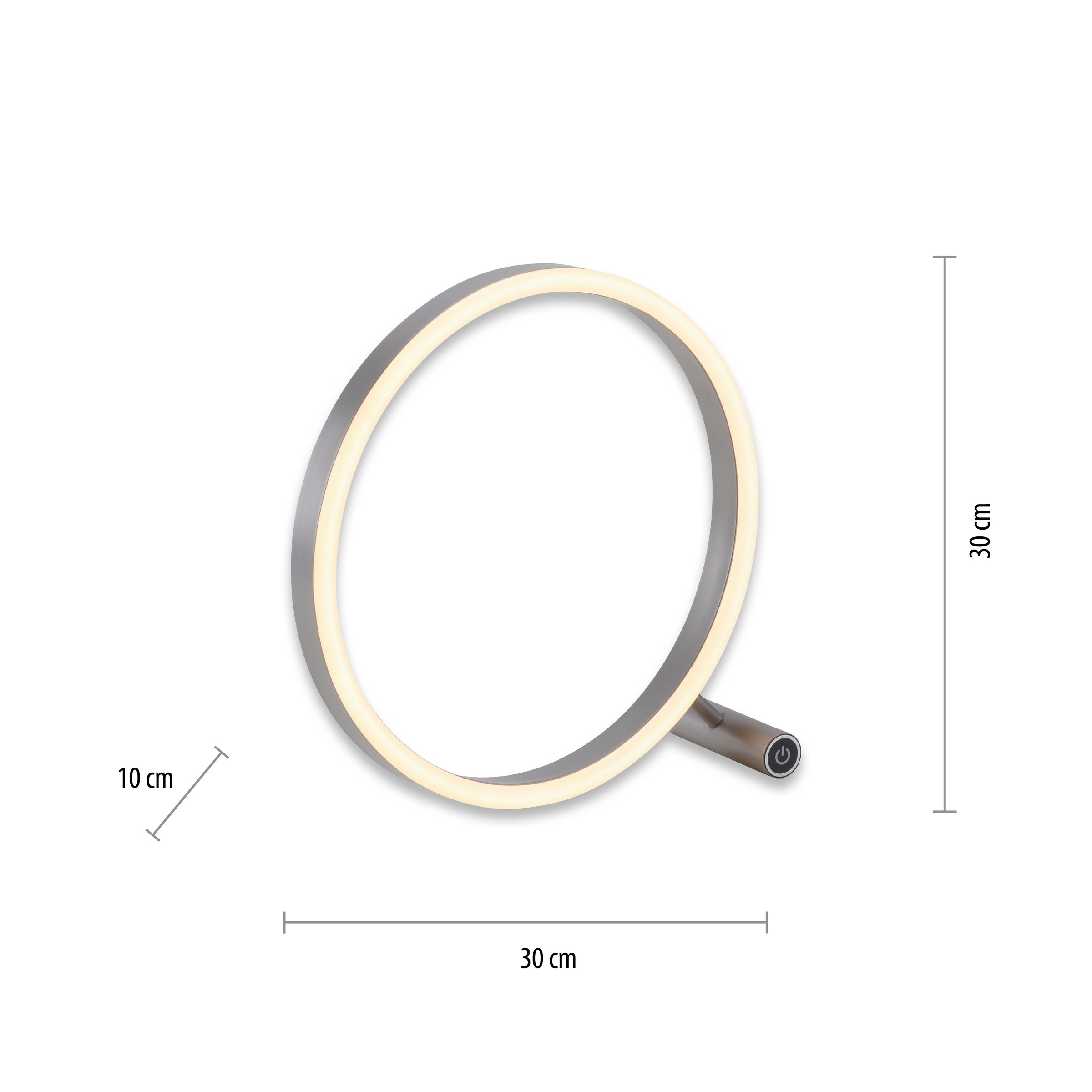 JUST LIGHT Tischleuchte »RITUS«, 1 flammig, Leuchtmittel LED-Board | LED fest integriert, LED, dimmbar über Touchdimmer