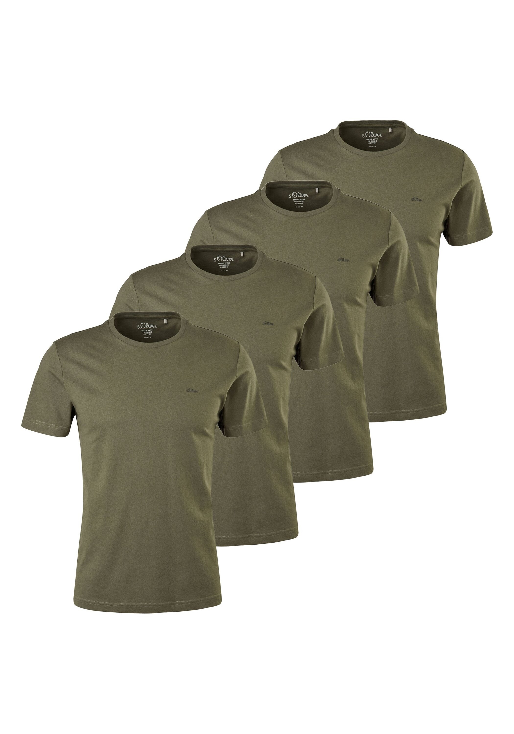 s.Oliver T-Shirt "T-Shirt Basic T-Shirt 4er Pack" 4