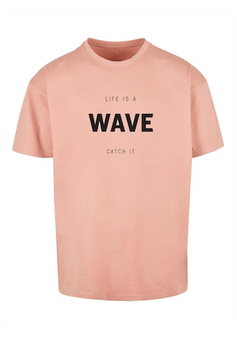 T-Shirt »Merchcode Herren Summer - Life is a wave Heavy Oversize Tee«, (1 tlg.)