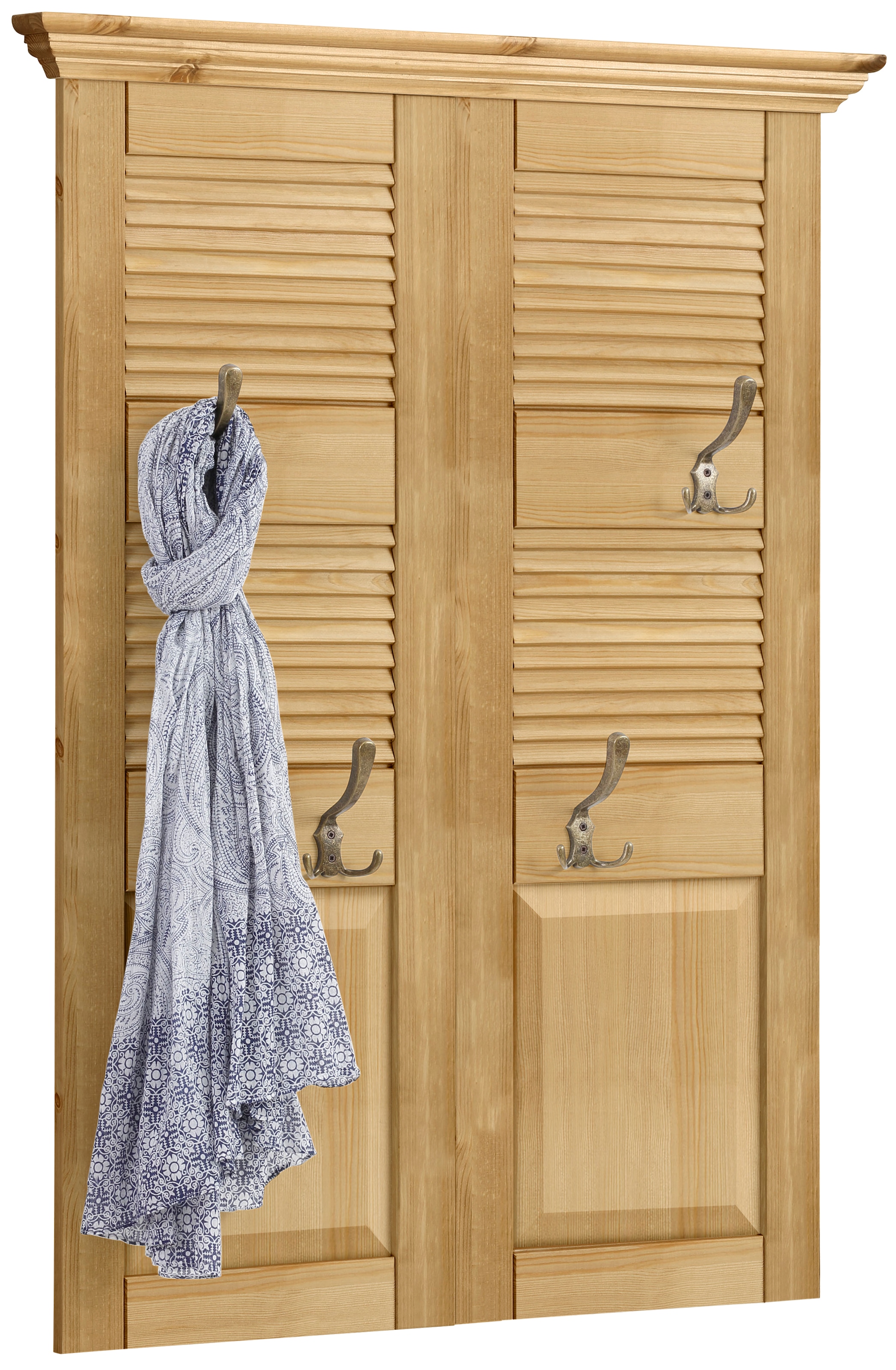 OTTO home Garderobenpaneel "Ayanna" Breite 84 cm, mit 4 Doppelhaken, aus ma günstig online kaufen