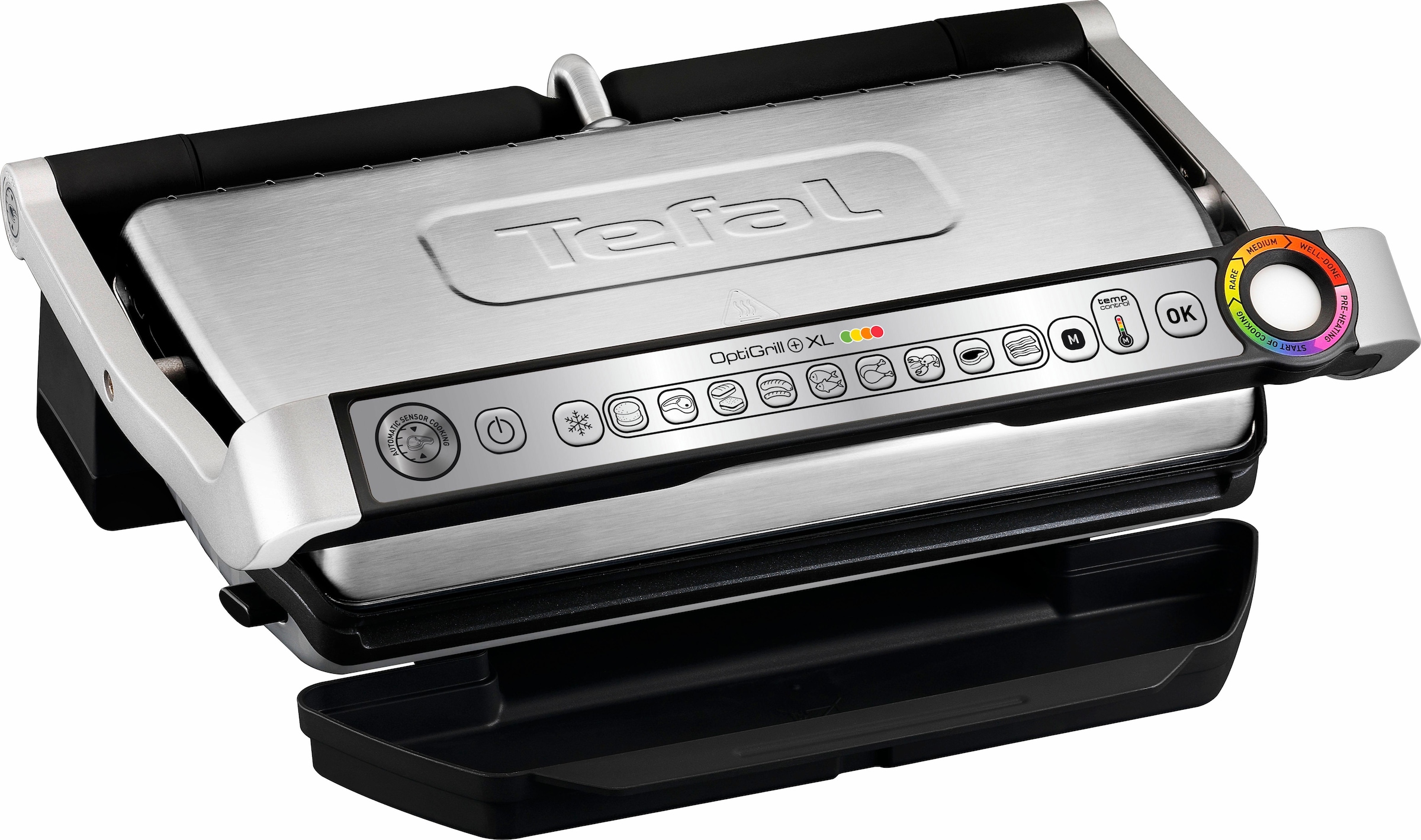 Tefal Kontaktgrill »GC722D OptiGrill+ XL«, 2180 W, XL-Grillfläche, automatische Anzeige des Garzustands