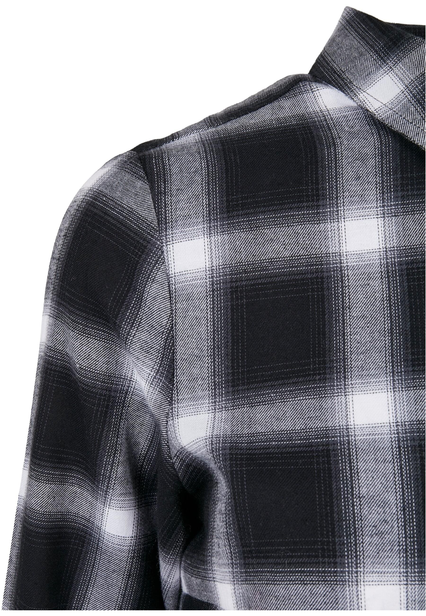 URBAN CLASSICS Shirtkleid »Urban Classics Damen Ladies Cotton Check Shirt Dress« 1 Stk. tlg.