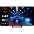 TCL QLED-Fernseher »75C731X1«, 189 cm/75 Zoll, 4K Ultra HD, Smart-TV-Google TV, 4K HDR Pro, Dolby Atmos, HDMI 2.1, Metallgehäuse, ONKYO-Sound