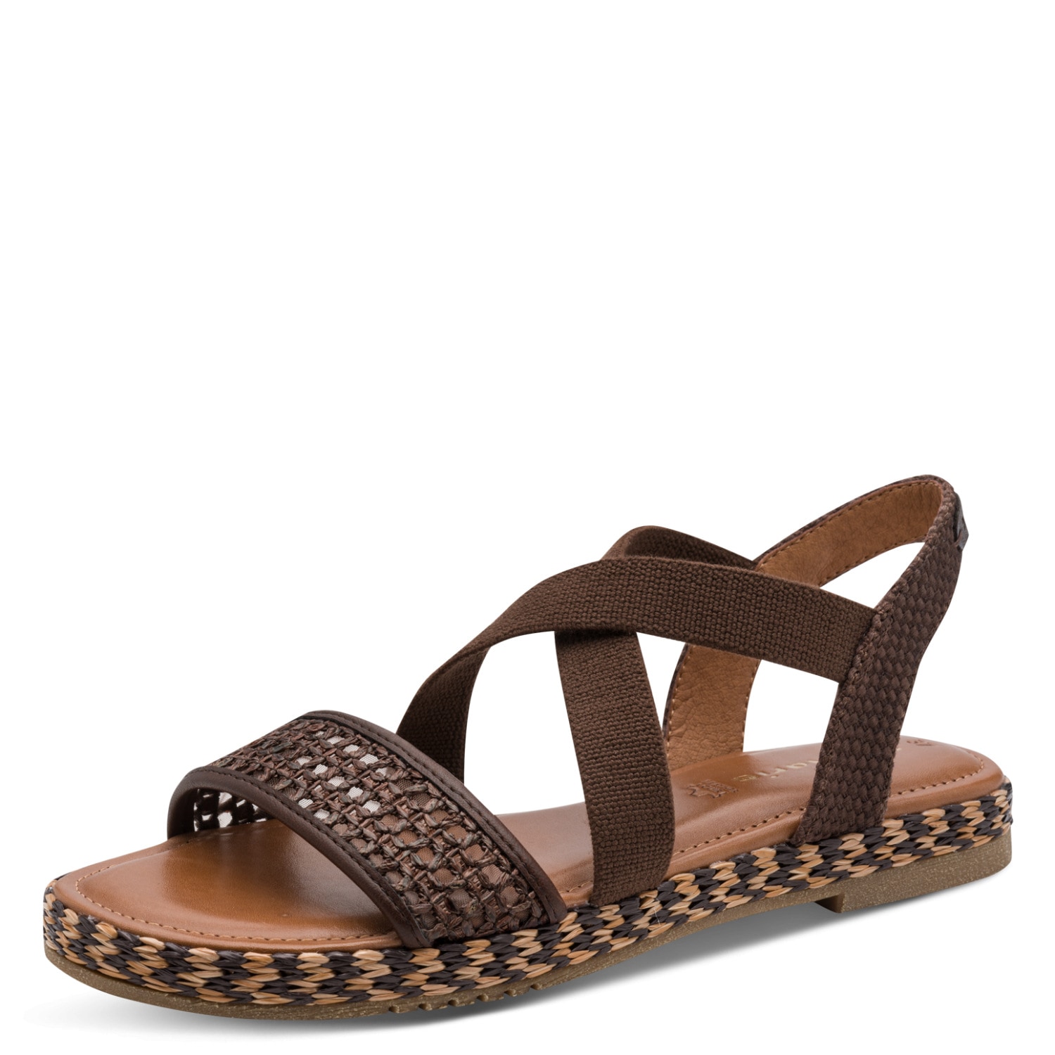 Tamaris Riemchensandale Sommerschuh, Sandalette mit bestickter Sohle