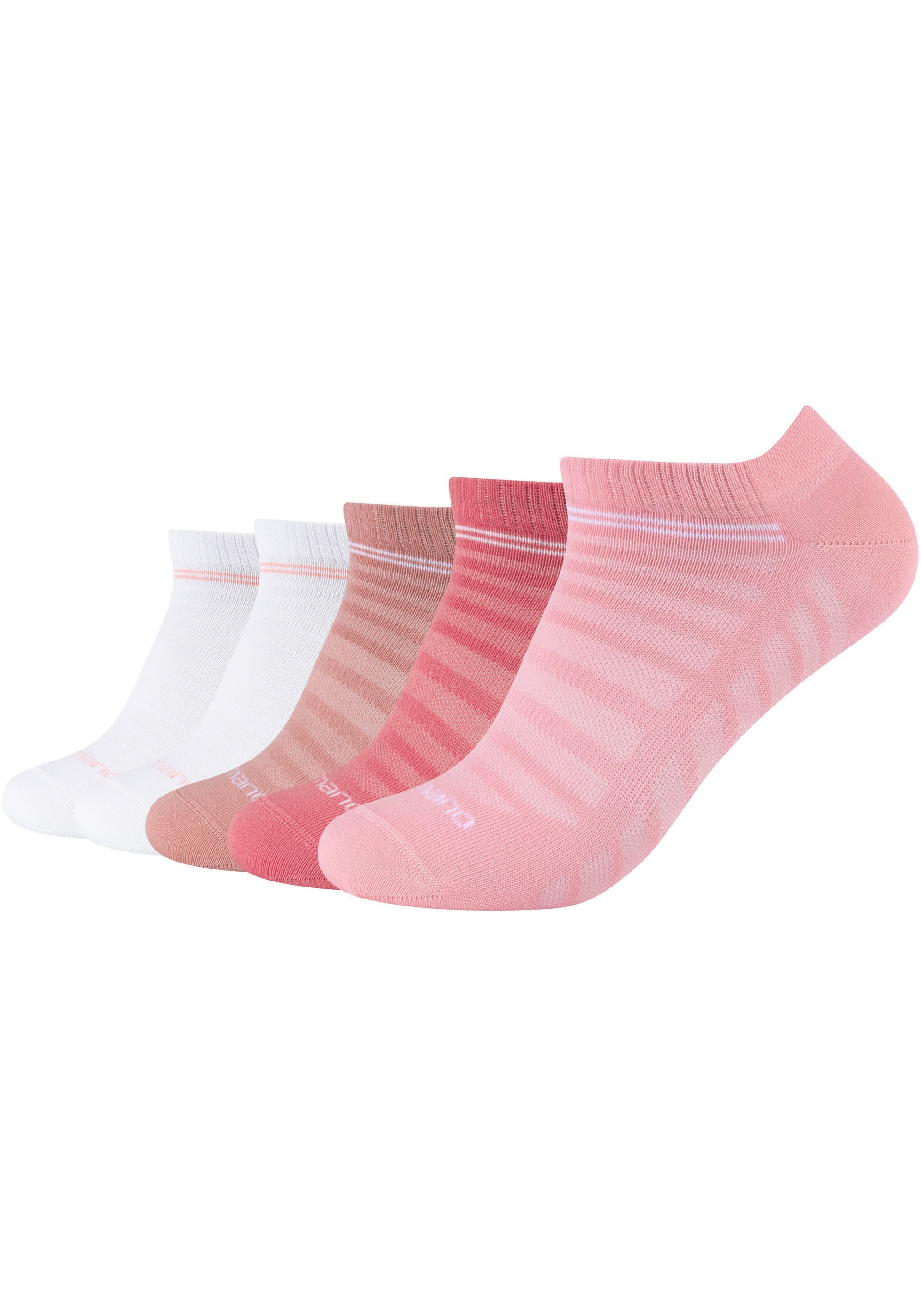 Camano Kurzsocken "mesh ventilation", (10 Paar), mit modischen Streifenmust günstig online kaufen
