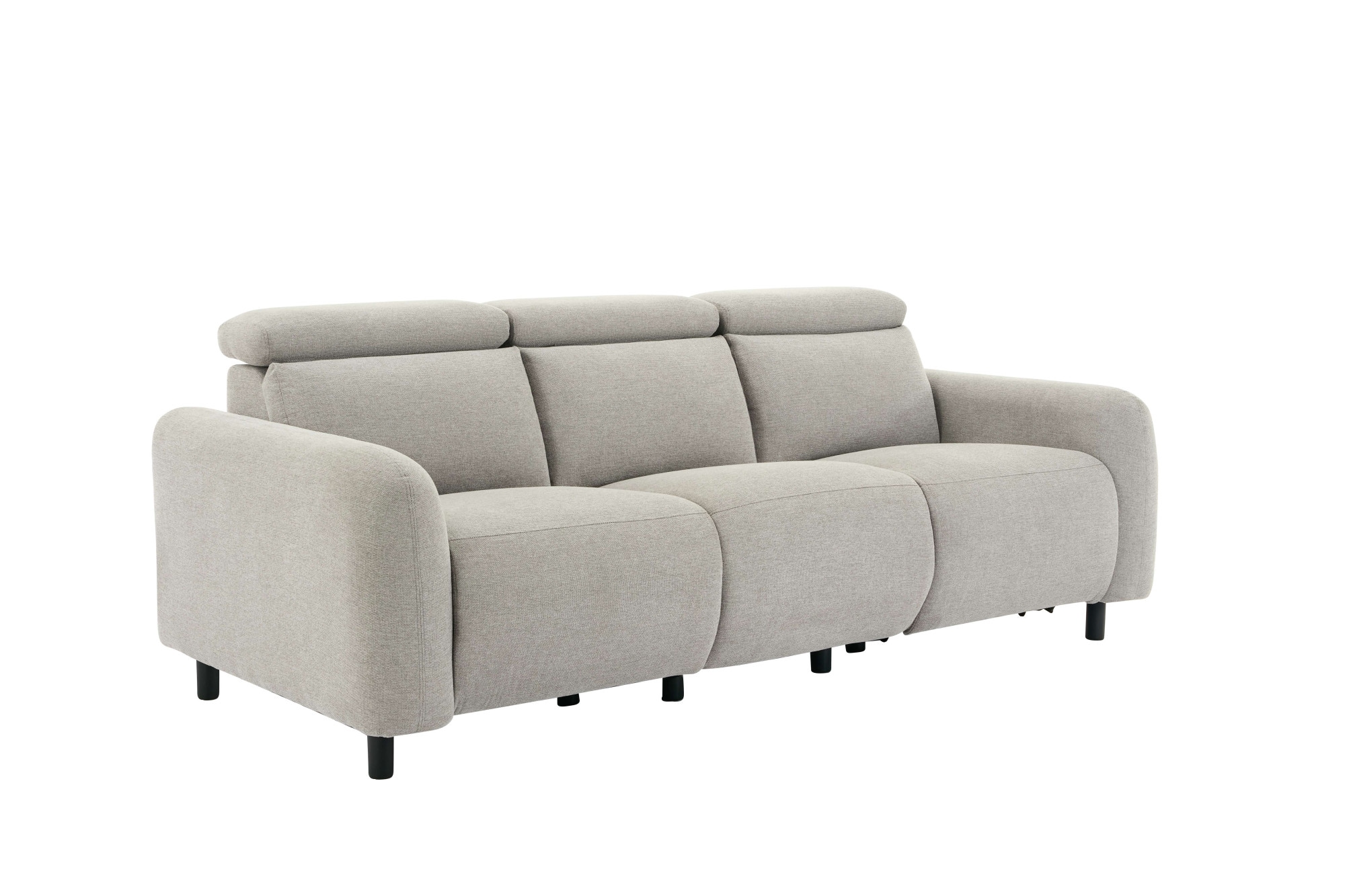 Home affaire 3-Sitzer »SKAANE Struktur-Sofa, 229 cm, manuelle-u. elektrische Relaxfunktion«, Relax-Funktion in 2 Sitzen, Kopfteilverstellung, Federkernpolsterung