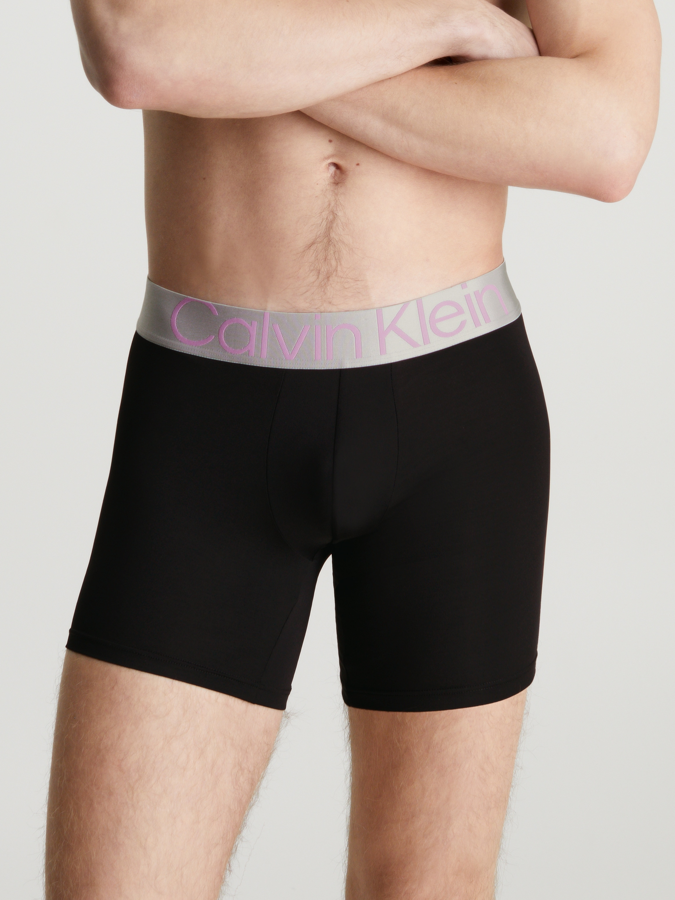 Calvin Klein Underwear Boxer »BOXER BRIEF 3PK«, (Packung, 3 St., 3er-Pack), mit längerem Bein & Calvin Klein Logo-Elastikbund