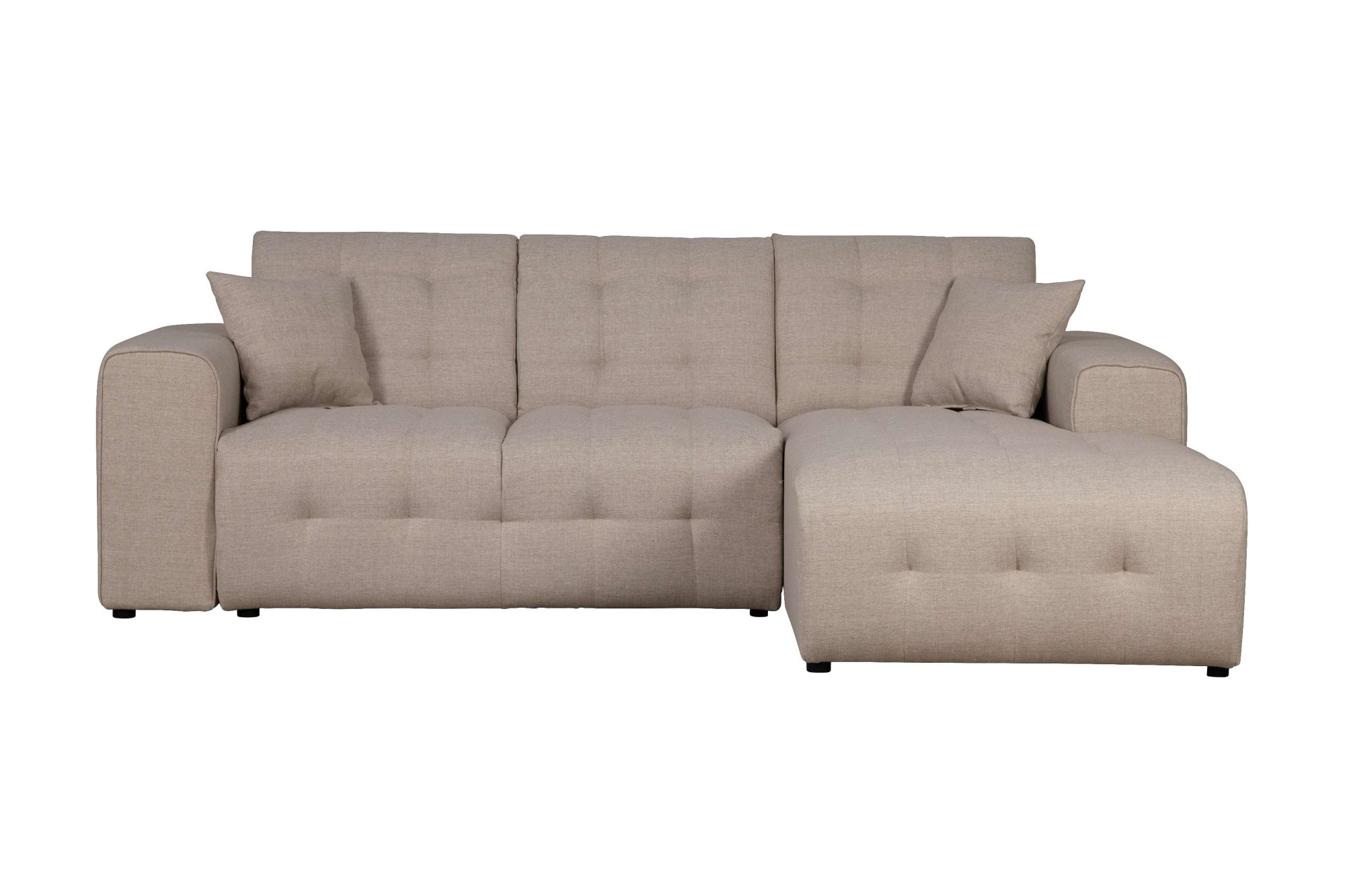 Home affaire Ecksofa »Nosia L-Form«, incl. 2 Zierkissen, mit feiner Steppung