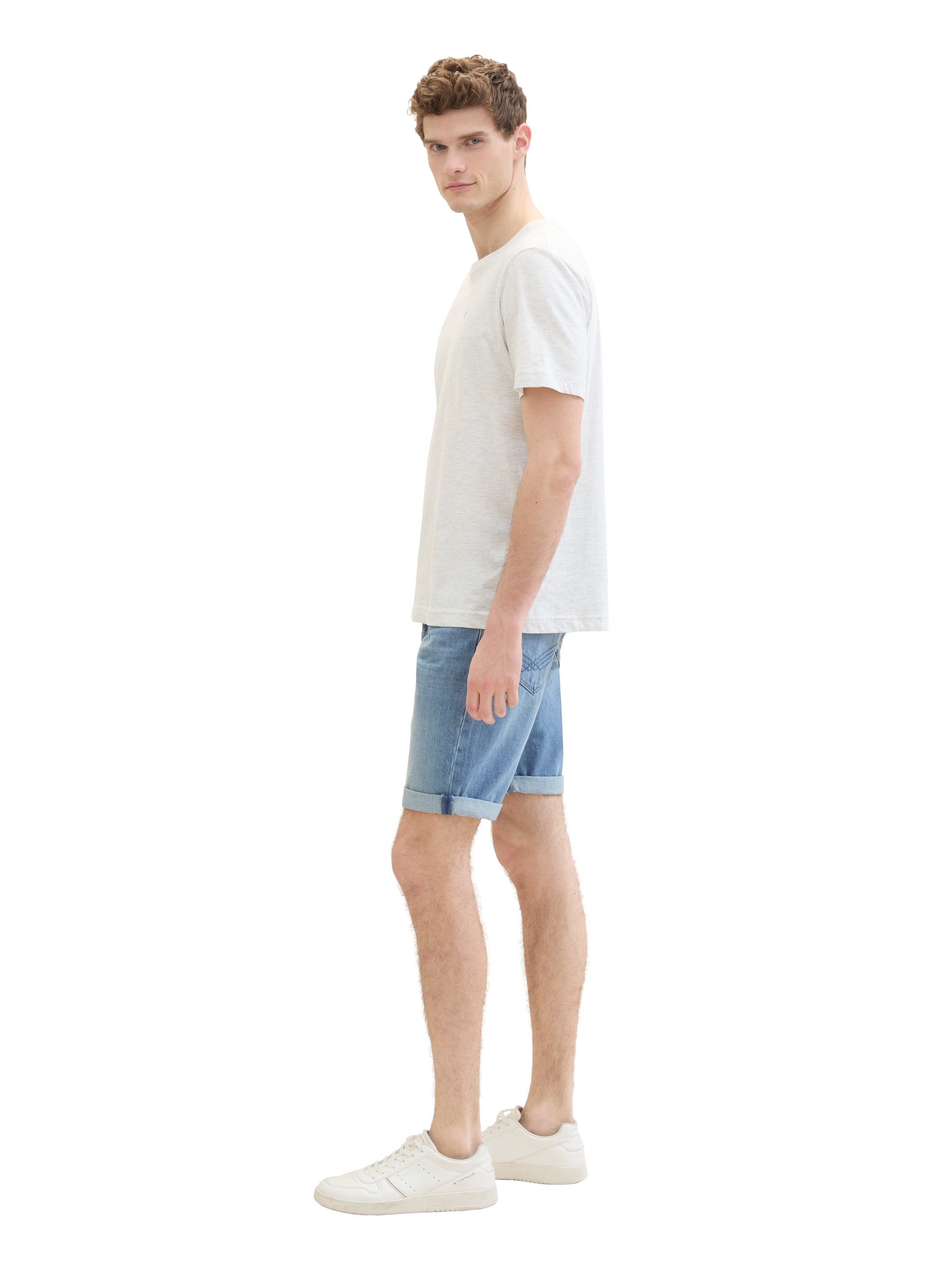 TOM TAILOR Jeansbermudas »JOSH«, mit Markenlabel